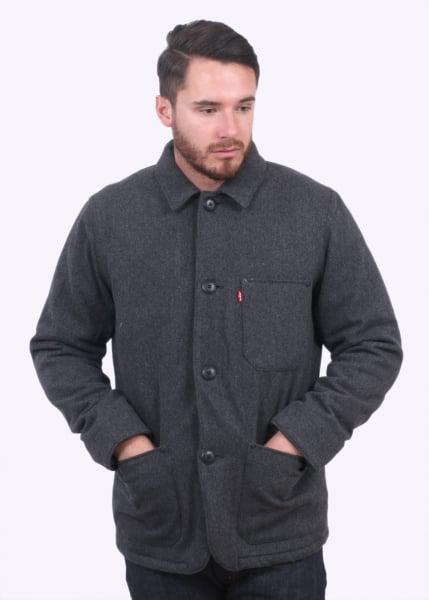 Levi's Wool Engineers Coat in Black for 