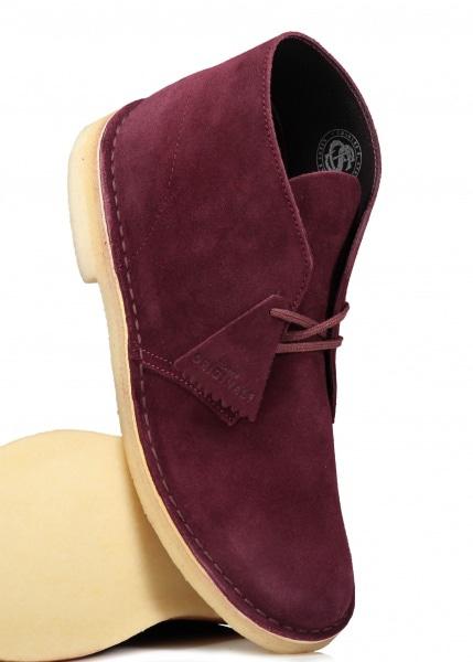 clarks bordeaux desert boots