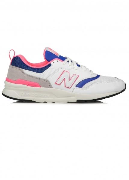 new balance 997h trainers in beige and pink