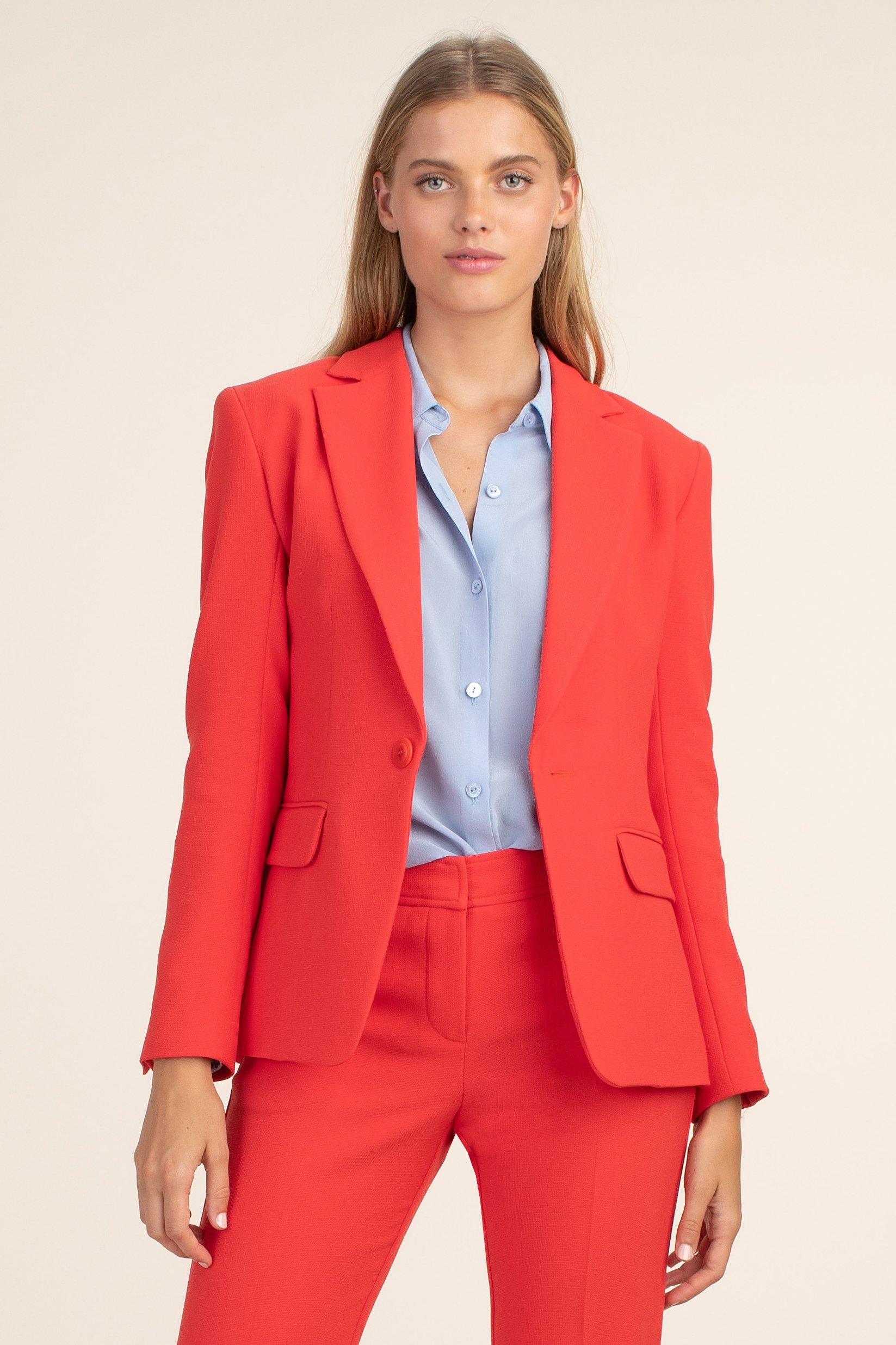 Trina Turk Synthetic Pistache Jacket in Red Hot Red (Red) - Lyst