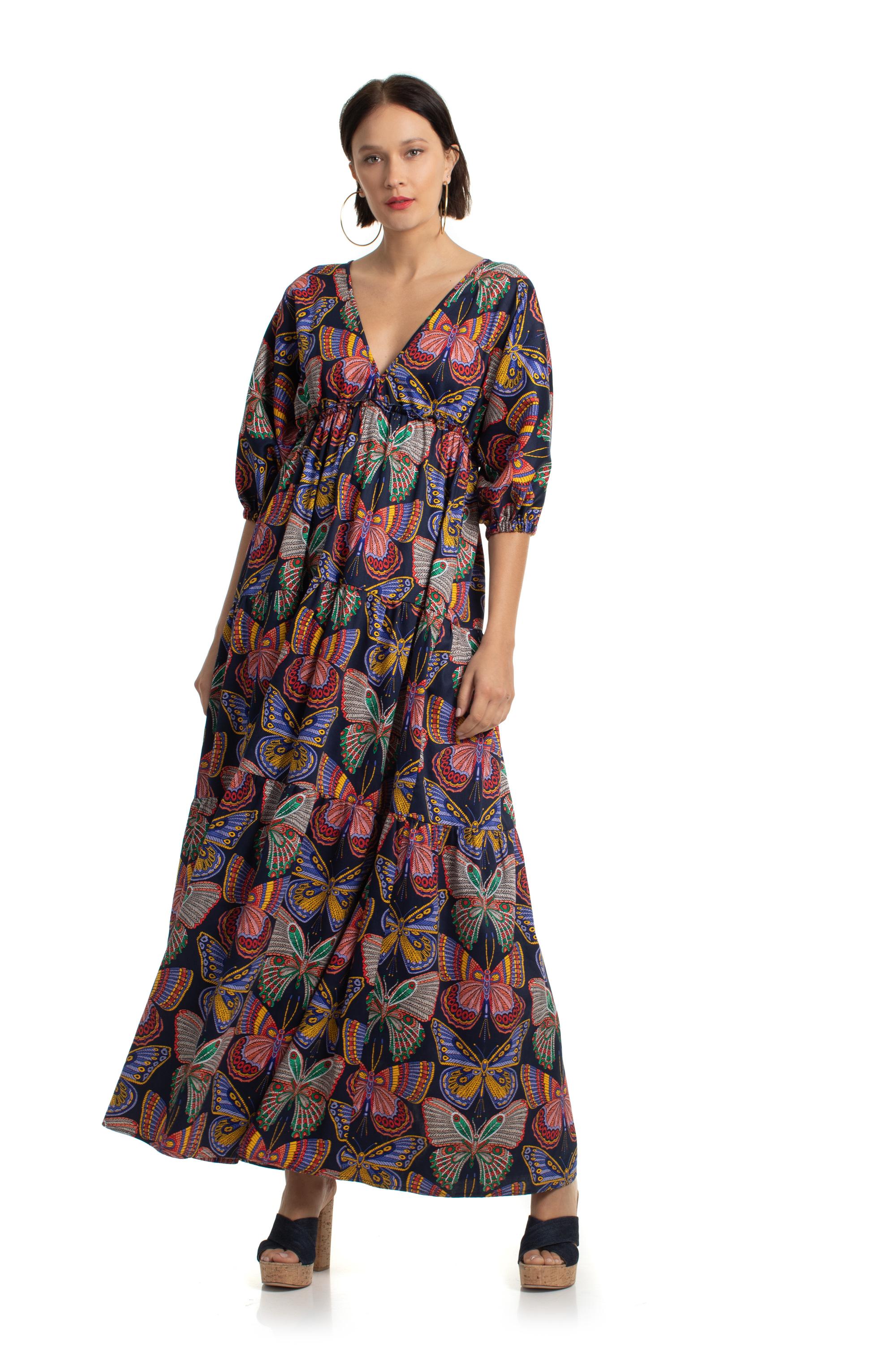 Trina Turk Arco Iris Cotton Maxi Dress - Lyst