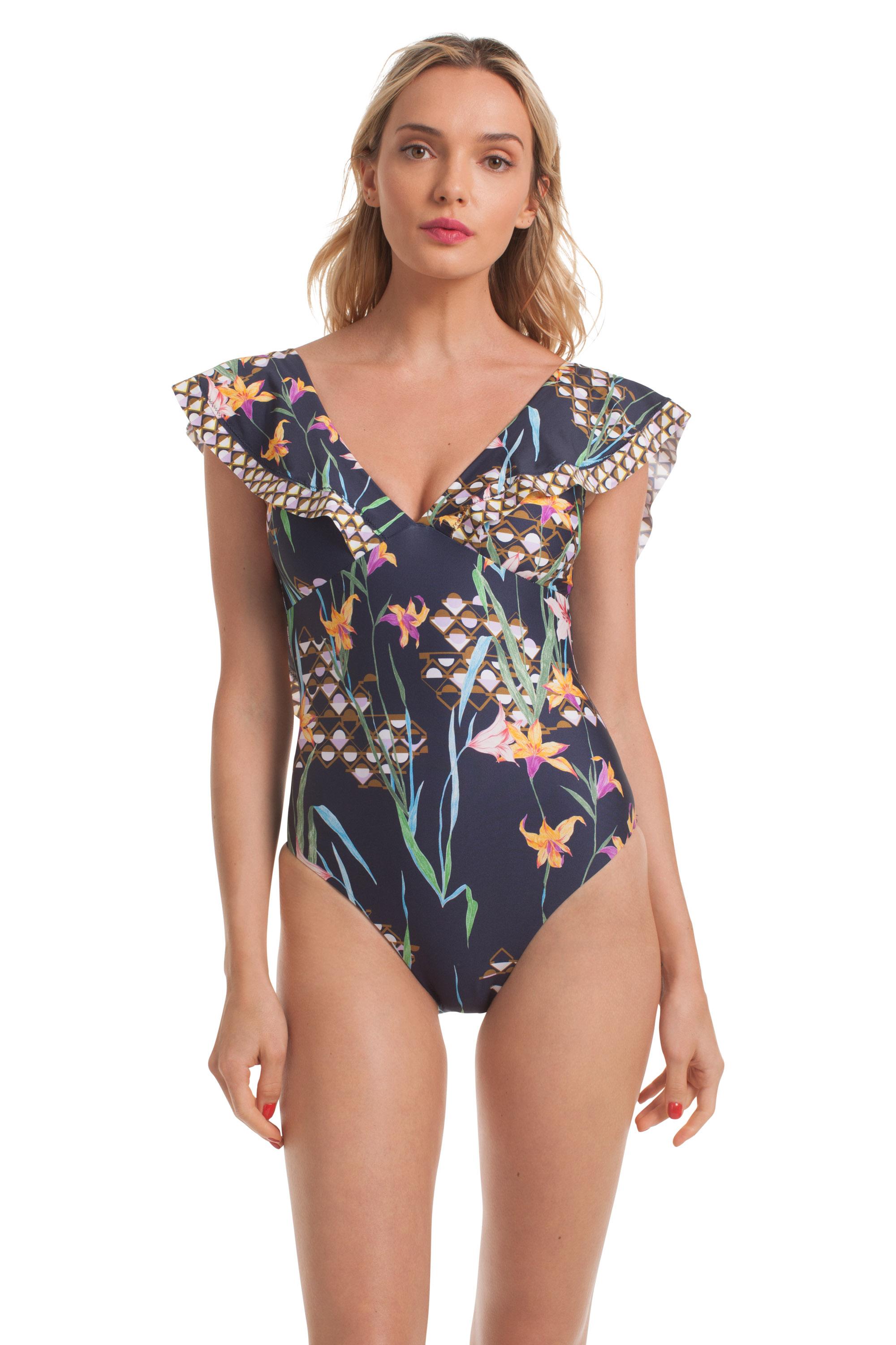 trina turk fiji floral one piece