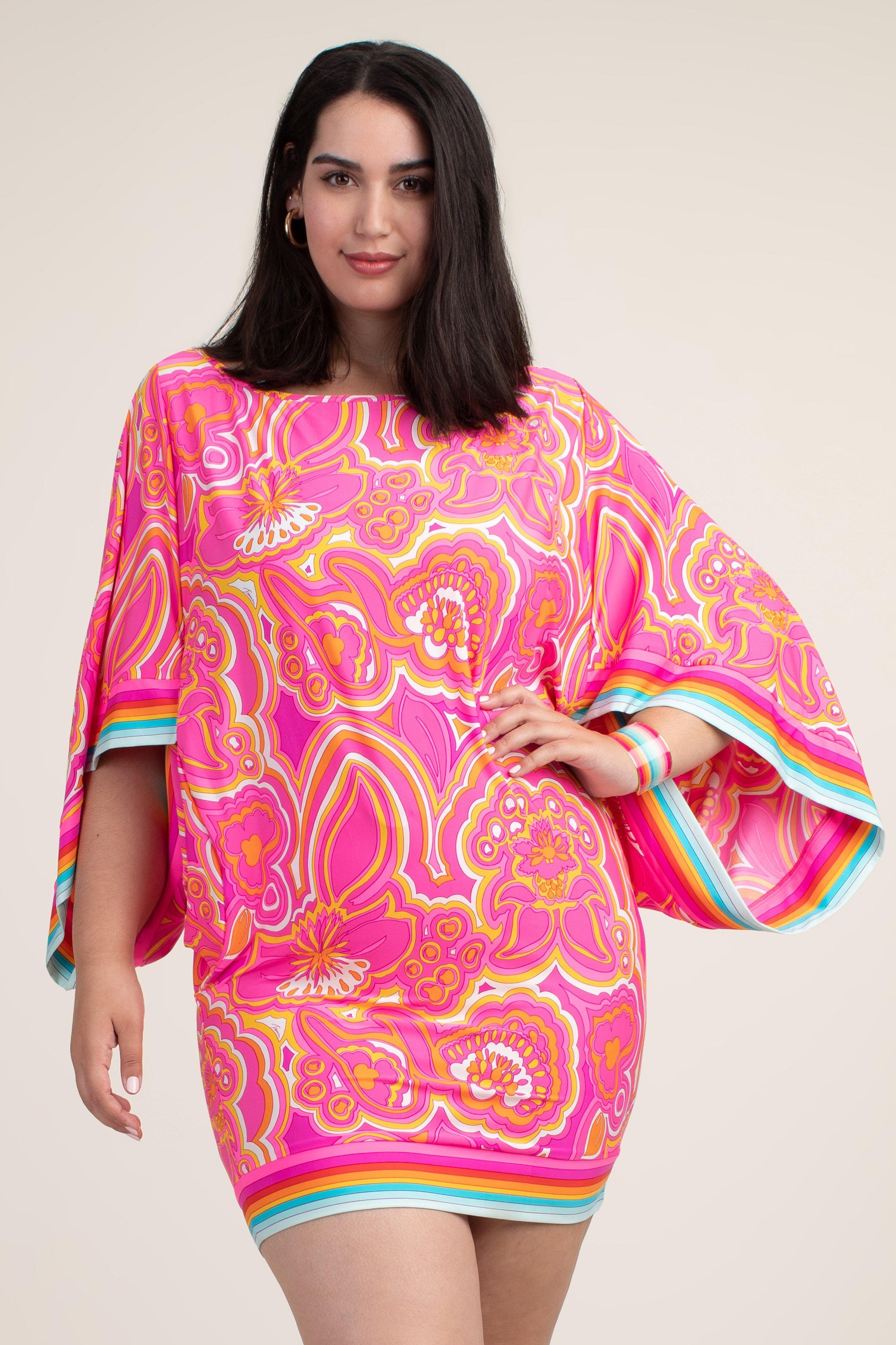 Trina Turk Denim Morning Sunrise Tunic Plus in Pink Lyst