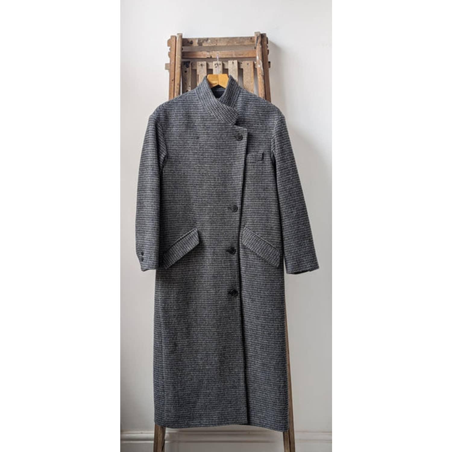 MARANT ETOILE Sabine Grey Wool Coat in Gray | Lyst