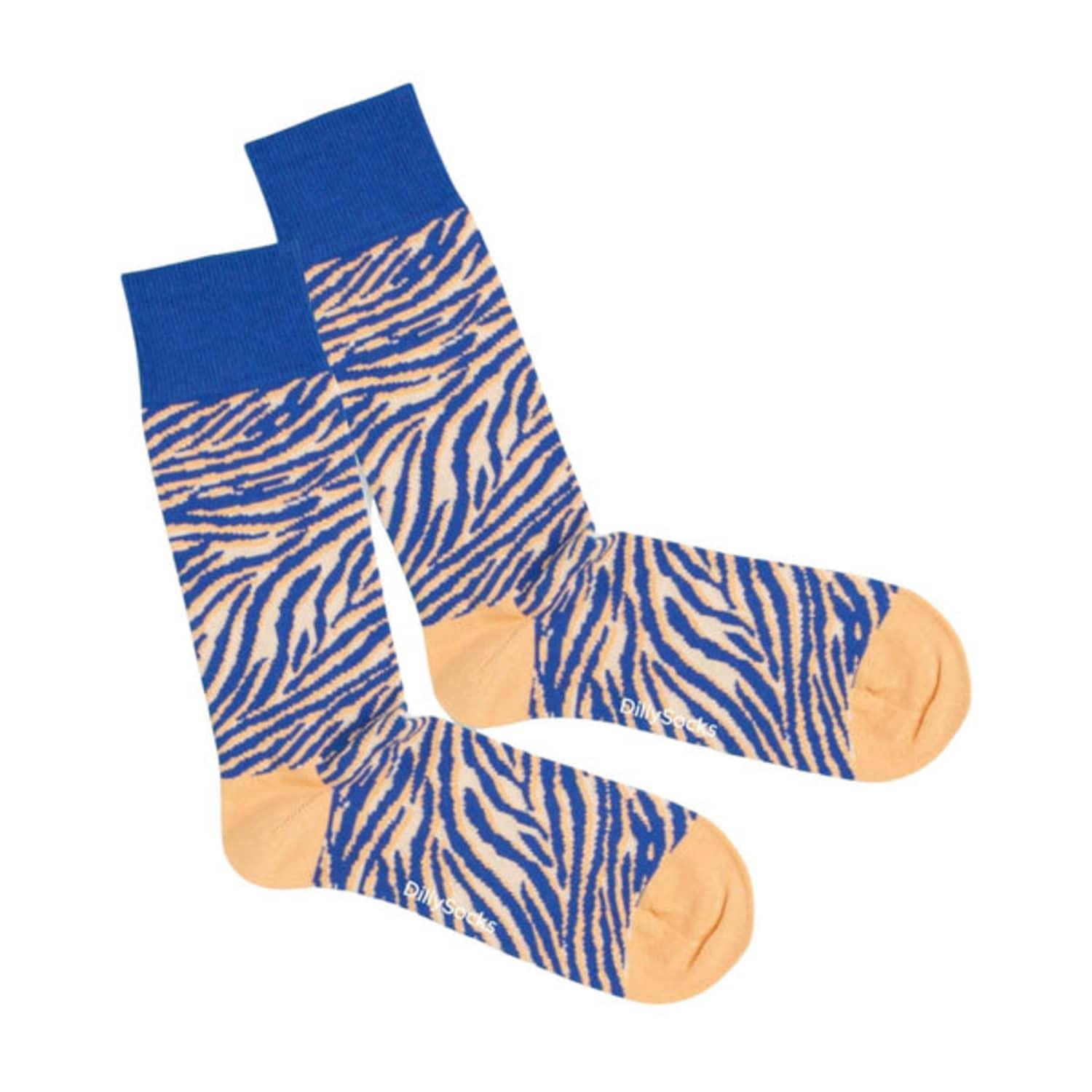 DillySocks Tiger Queen Socks in Blue | Lyst