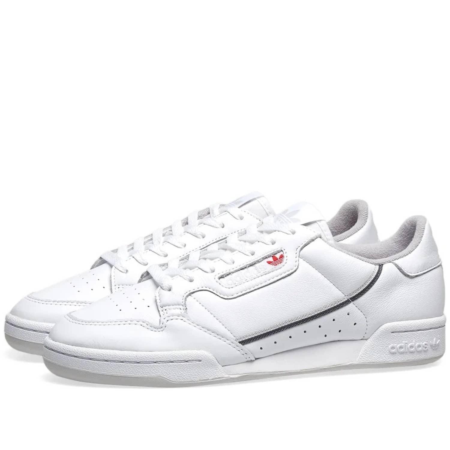 adidas White And Grey Leather Continental 80 Shoes for Men - Lyst