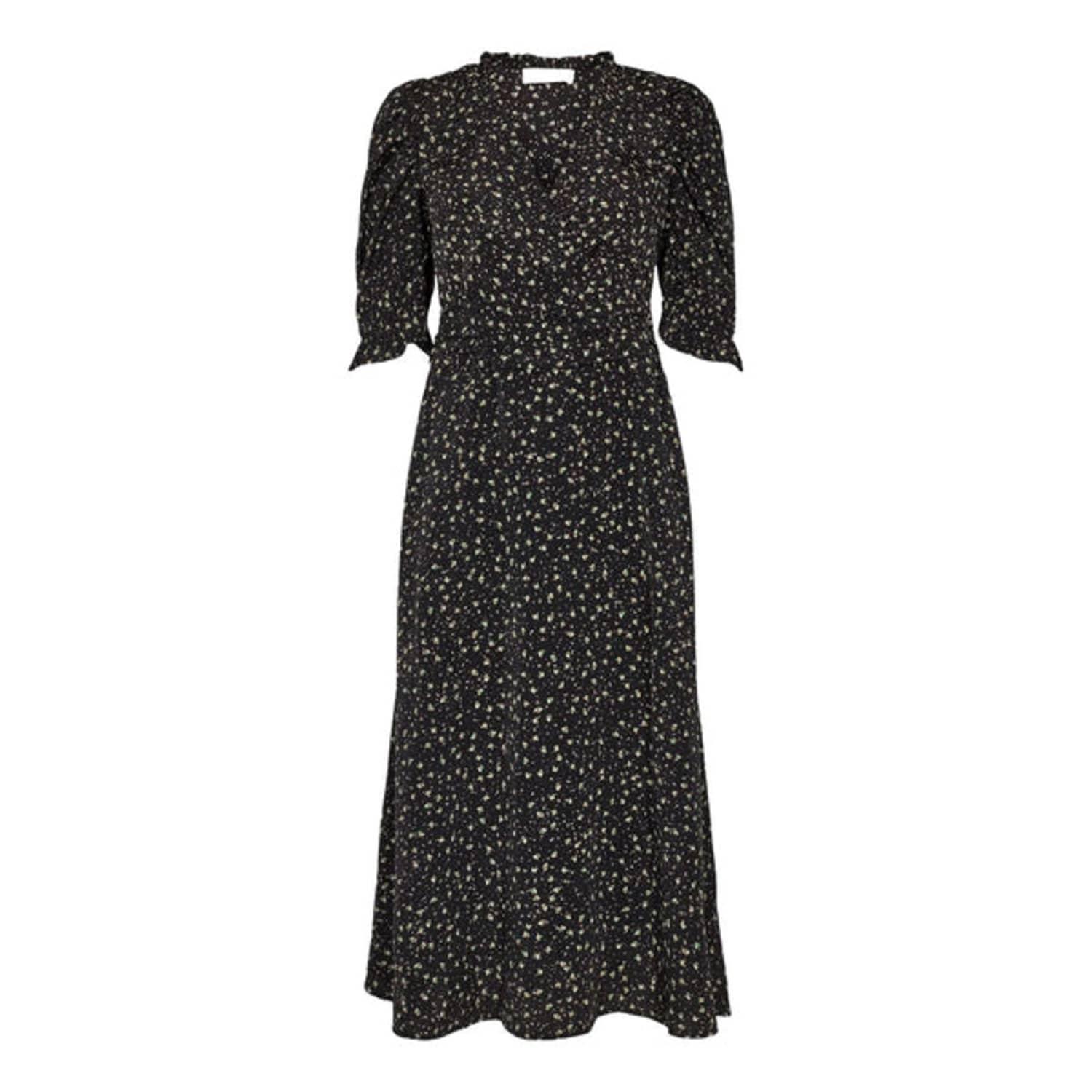 Sofie Schnoor Black Printed Midi Dress | Lyst