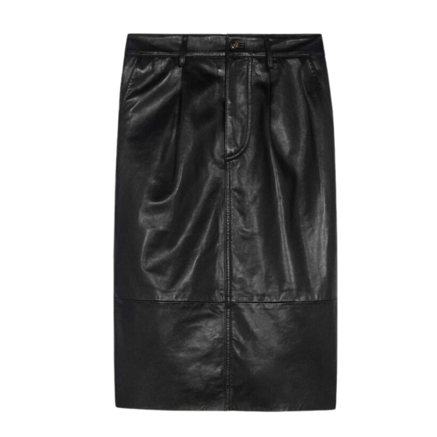 Ba&sh Black Urban Leather Skirt | Lyst