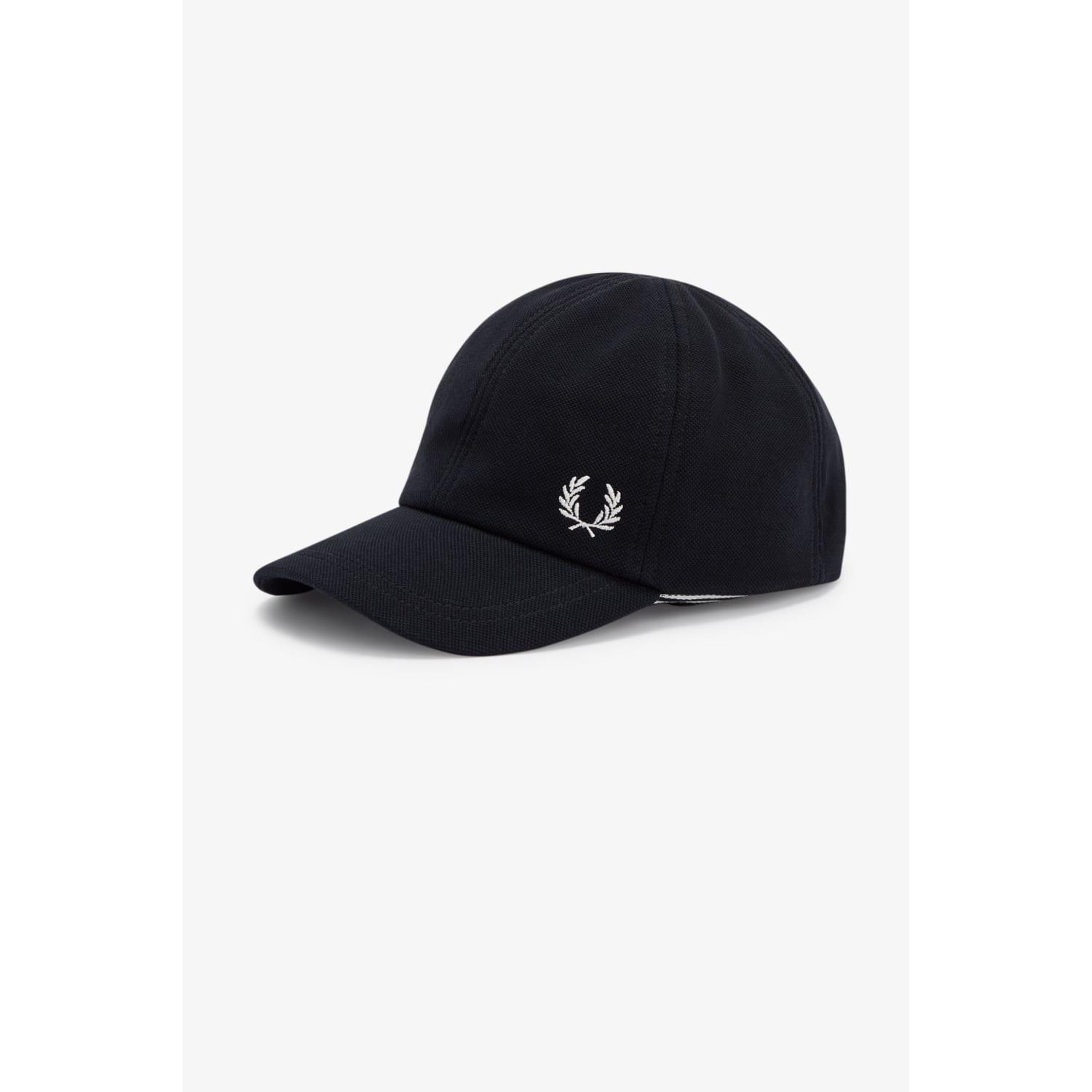 Fred Perry Classic Pique Cap Black in Blue for Men | Lyst