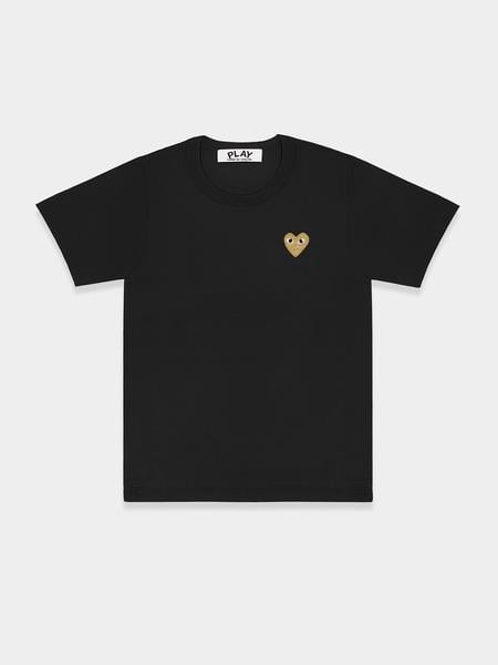 T-shirt PLAY noir avec coeur doré COMME DES GARÇONS PLAY pour homme en  coloris Noir | Lyst