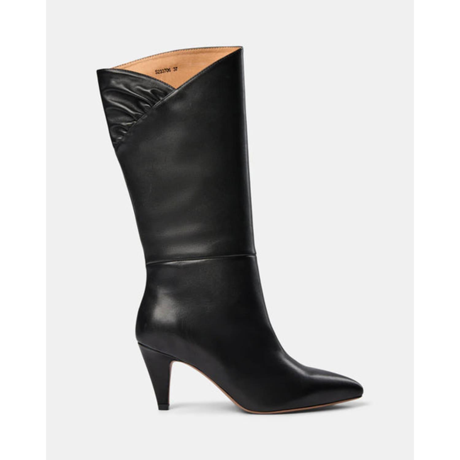 Sofie Schnoor Bevelled Cut Tall Boots in Black | Lyst