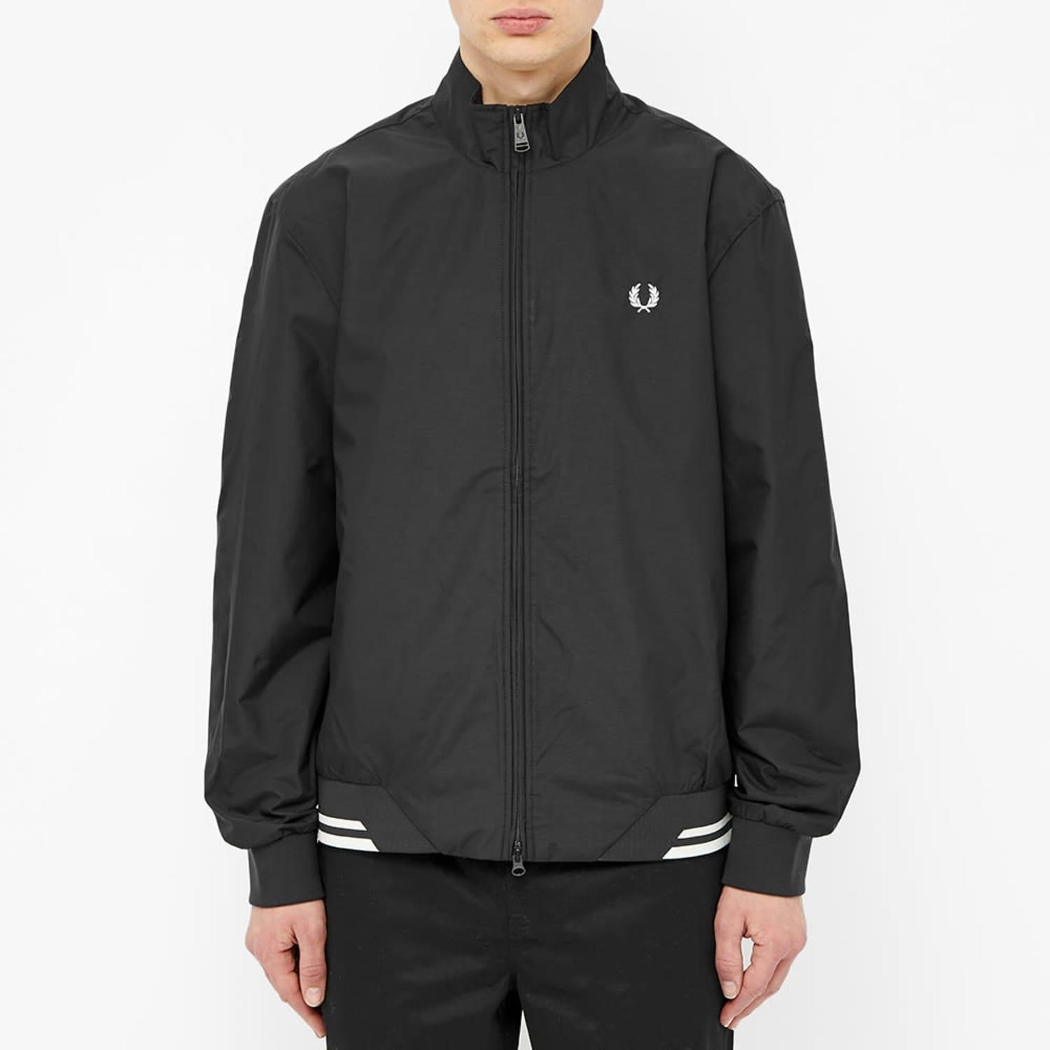 Fred Perry Twin Tipped Sports Jacket in Black for Men | Lyst
