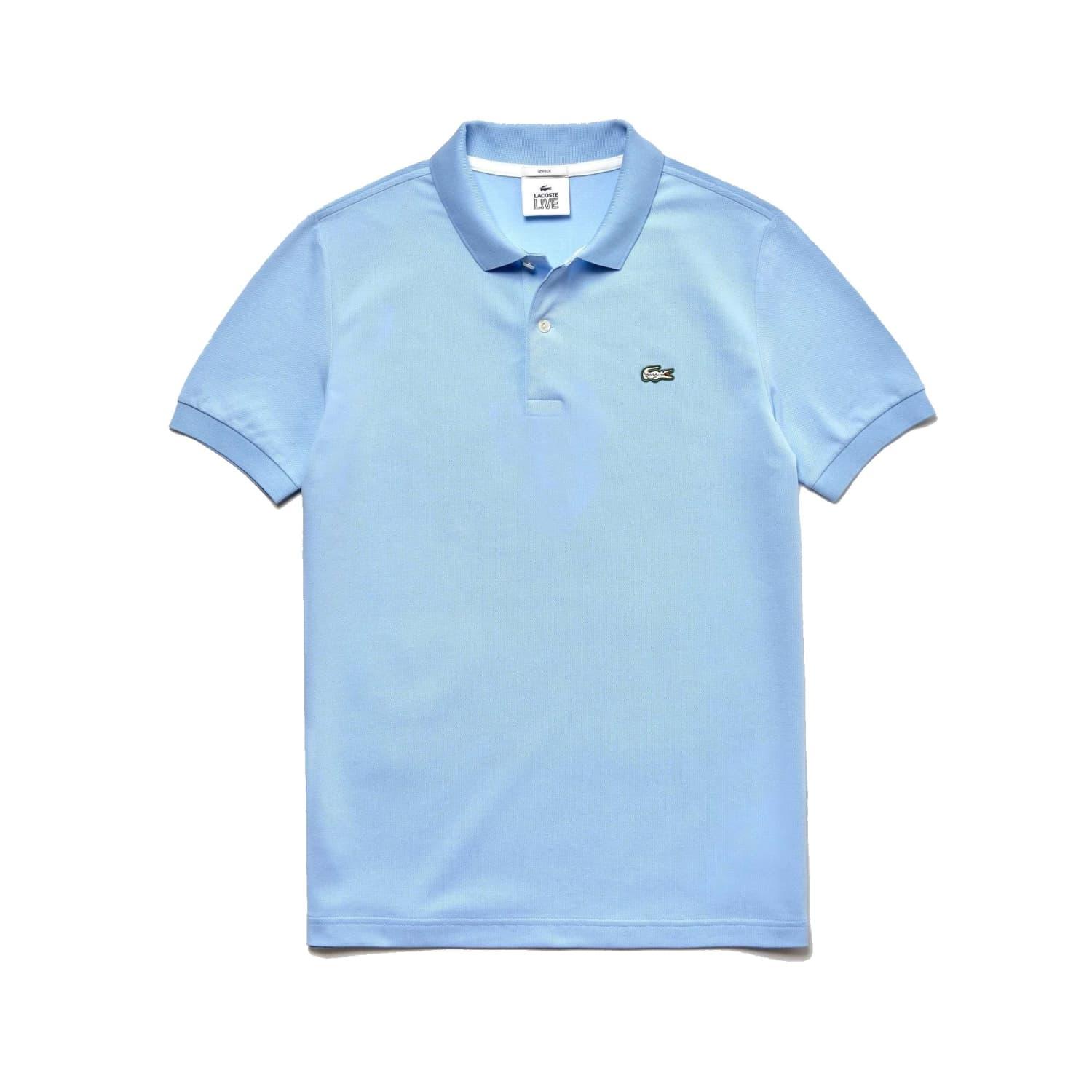 Lacoste Cotton Slim Fit Polo Shirt Light Blue for Men | Lyst