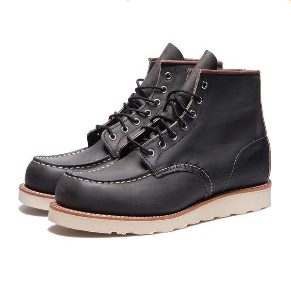 Red Wing Charcoal Moc Toe 8890 R T Leather Boots in Black/Natural ...
