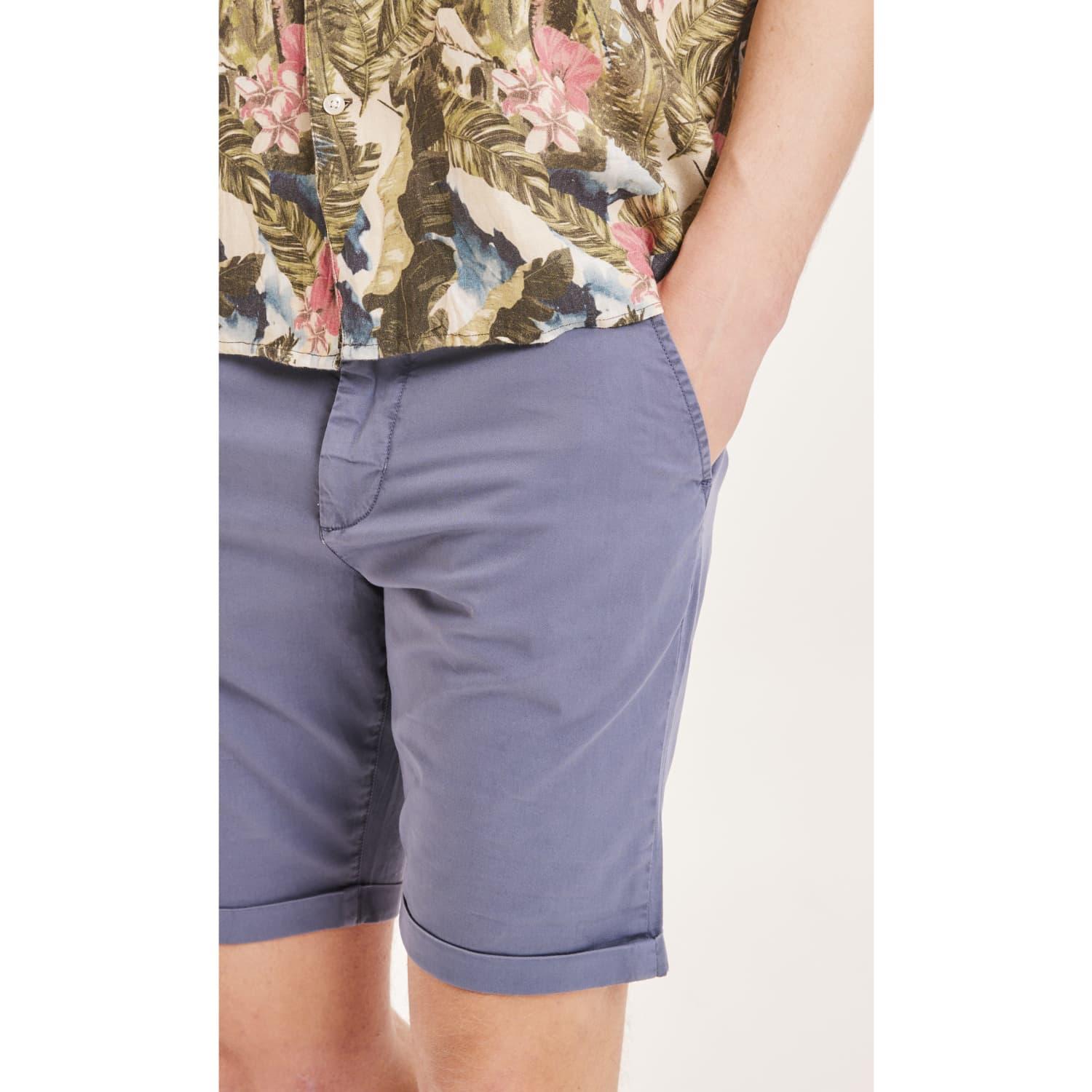 Knowledge Cotton Apparel Regular Chino Poplin Shorts in Blue for Men | Lyst