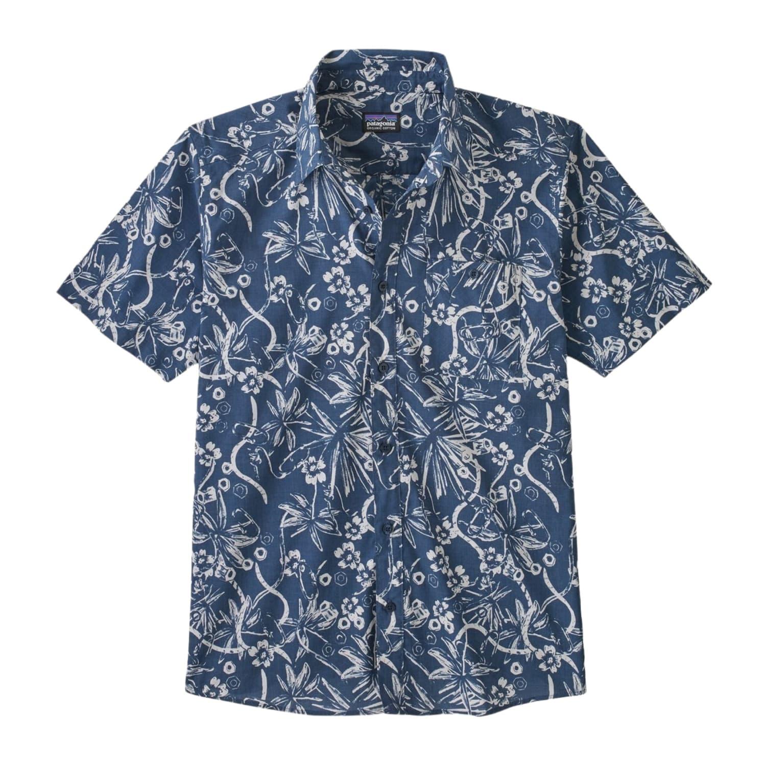Patagonia Cotton Camicia Go To Uomo Dirt Bags: Stone Blue for Men | Lyst