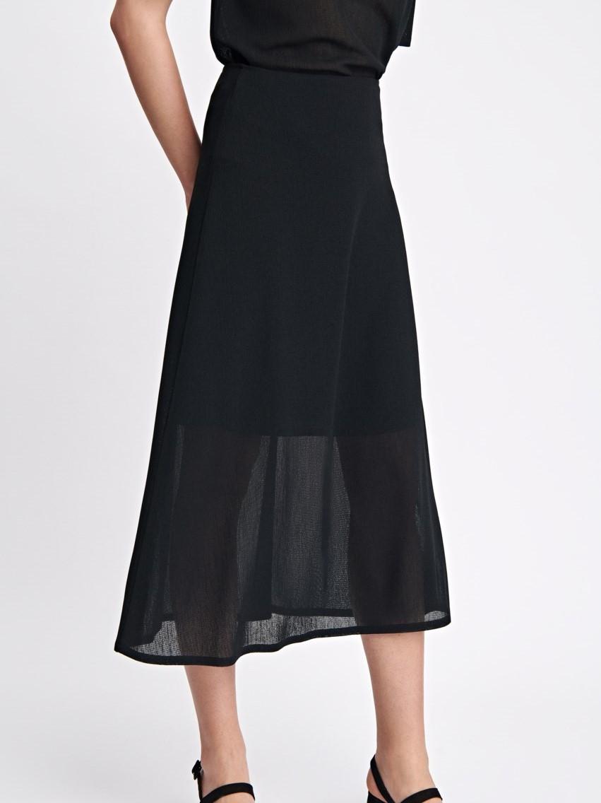 Filippa K Synthetic Mesh Skirt in Black 