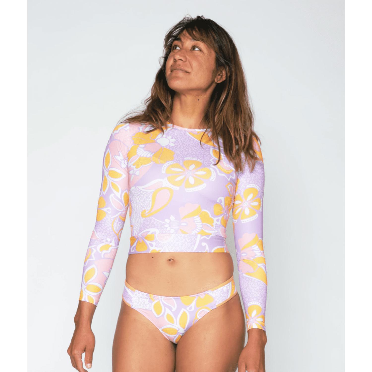 Seea | Palomar Crop Top Rashguard | Aria - Medium in White | Lyst