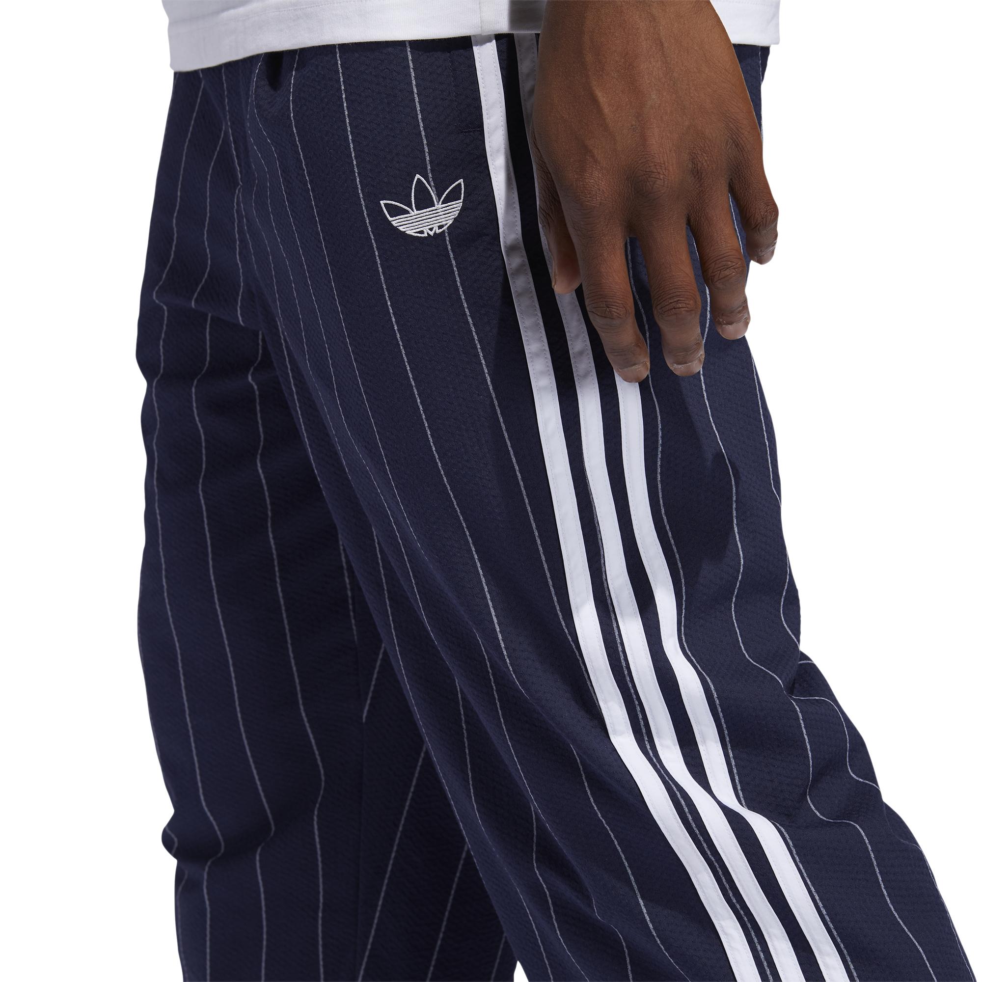 Pinstriped Seersucker Track Pants Pinstriped Seersucker Track Pants