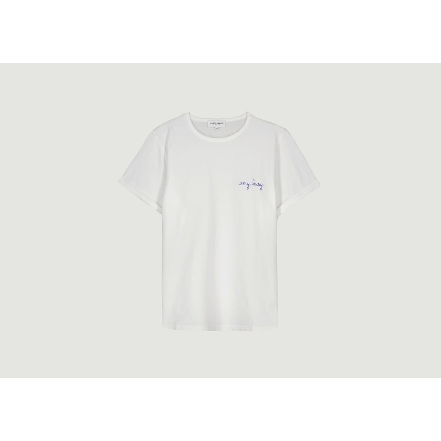 Maison Labiche Paris Poitou Very Busy T-shirt in White for Men | Lyst