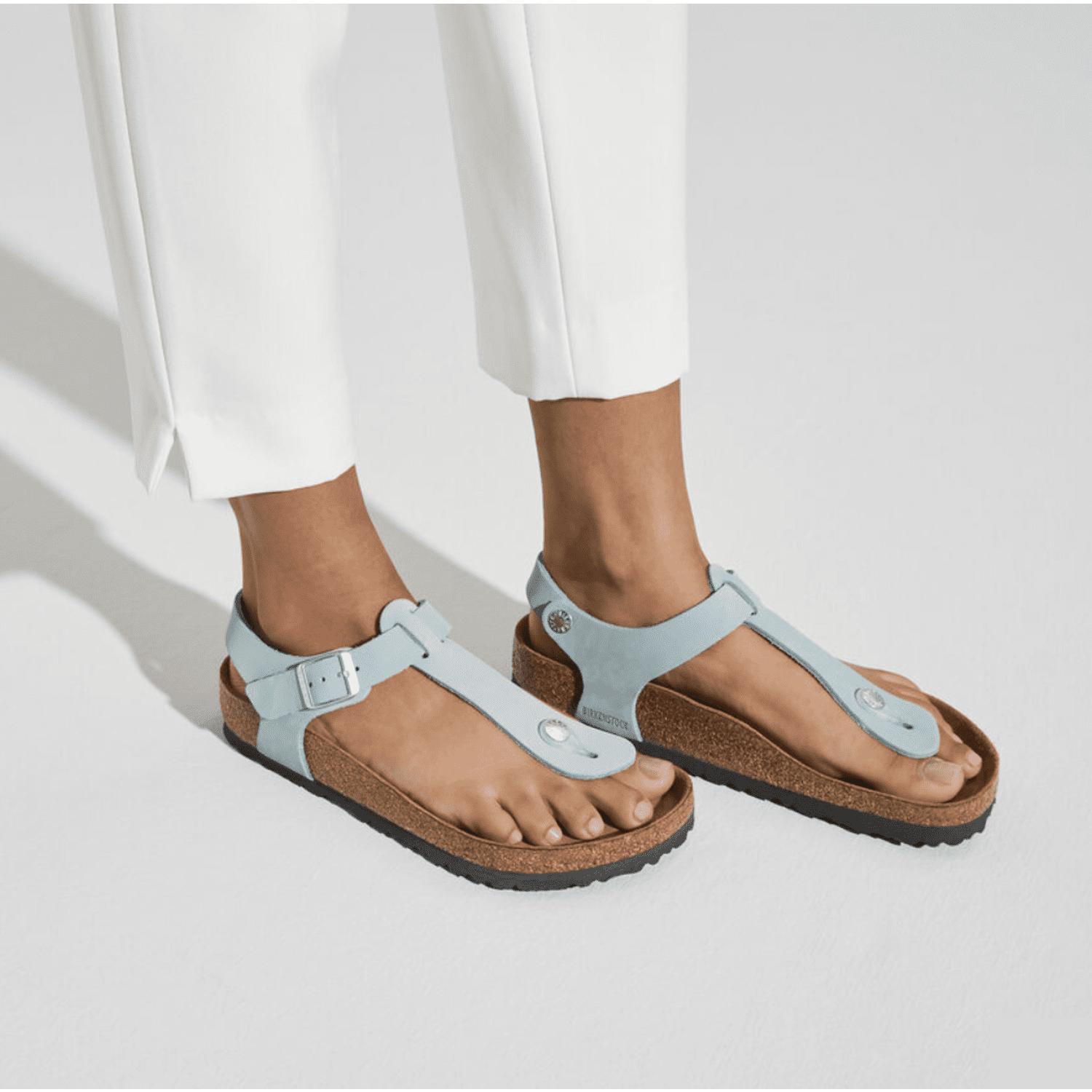 Birkenstock | Kairo Nubuck Leather Sandals | Faded Aqua - Uk 5 | Lyst