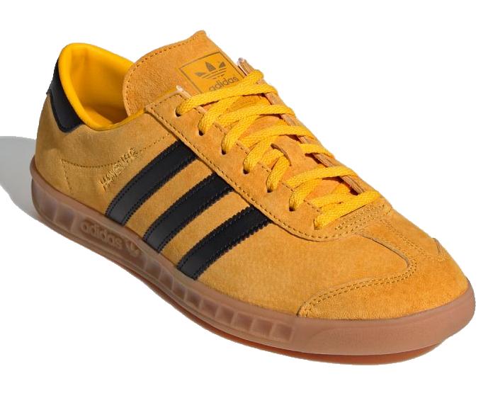 adidas Suede Hamburg Crew Shoes Yellow, Black & Metalic Gold for Men | Lyst
