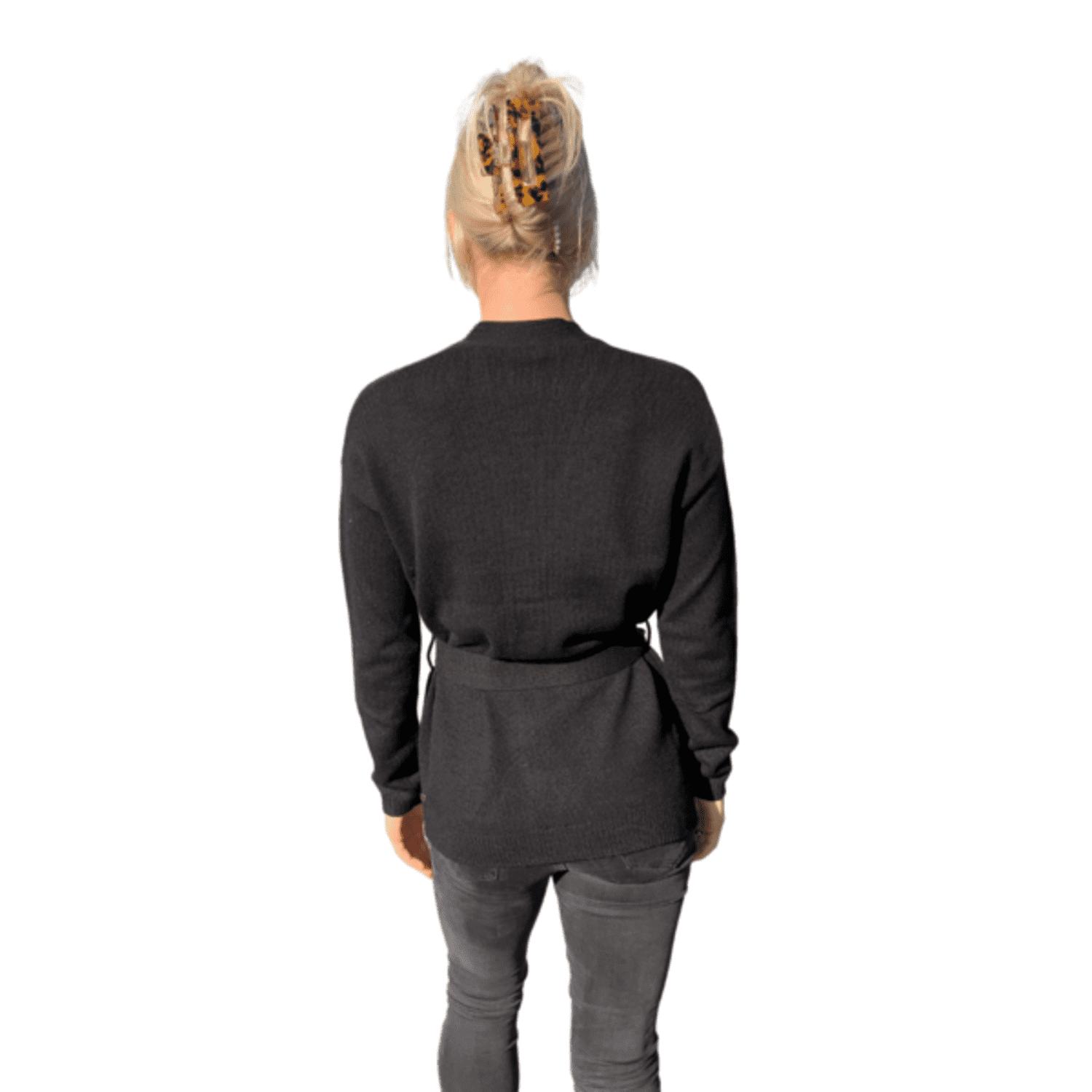 Penny Black Patti Cardigan Asymmetric Buttons Black | Lyst