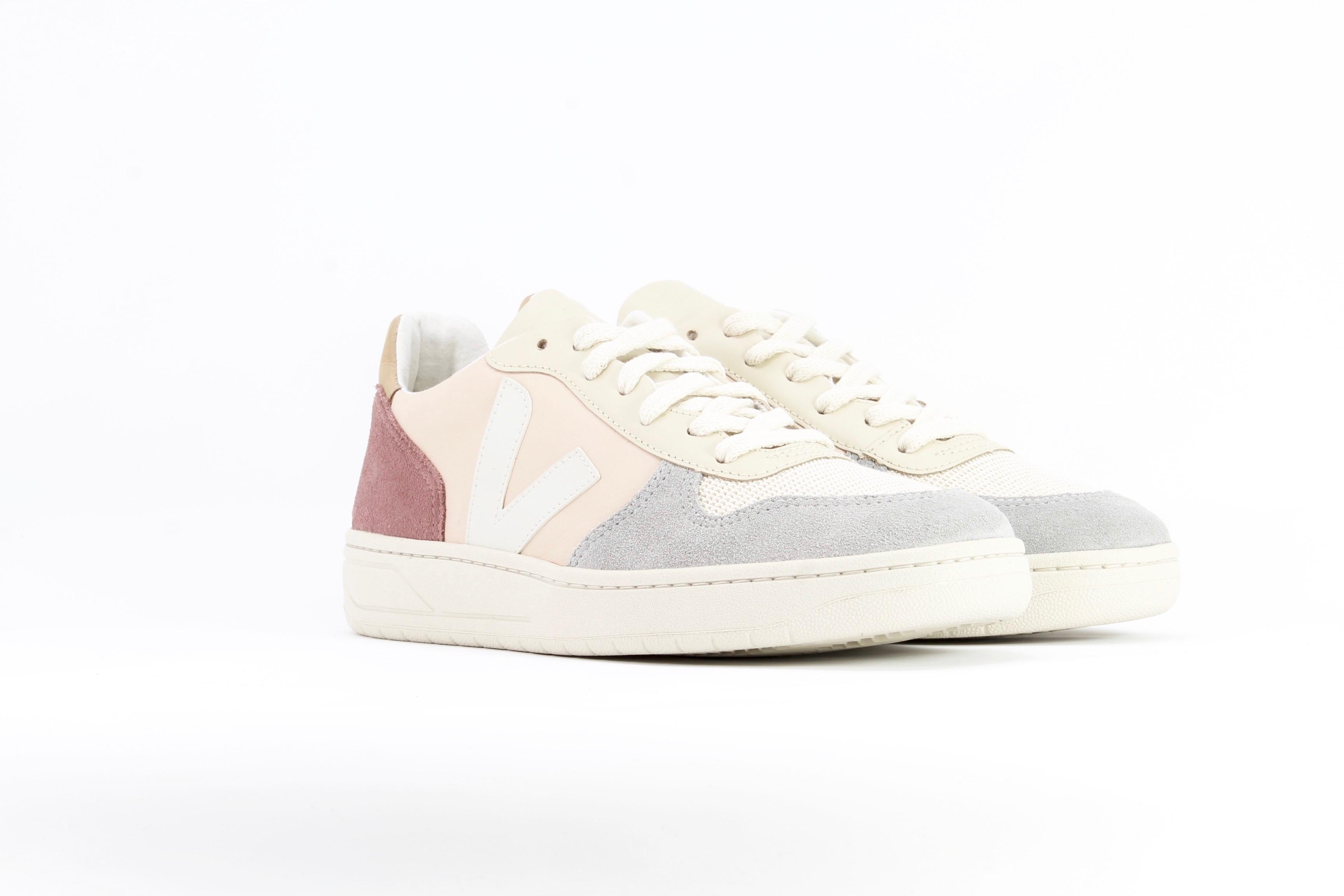 Veja Suede Pastel Multi Nude V 10 Ladies Sneaker | Lyst