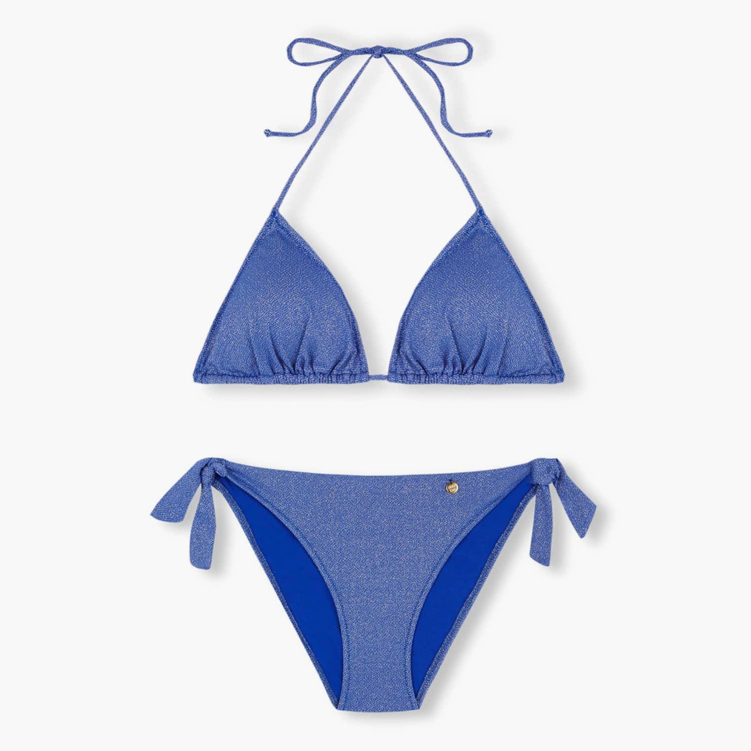 Bohodot Donna Lurex Bikini in Blue | Lyst