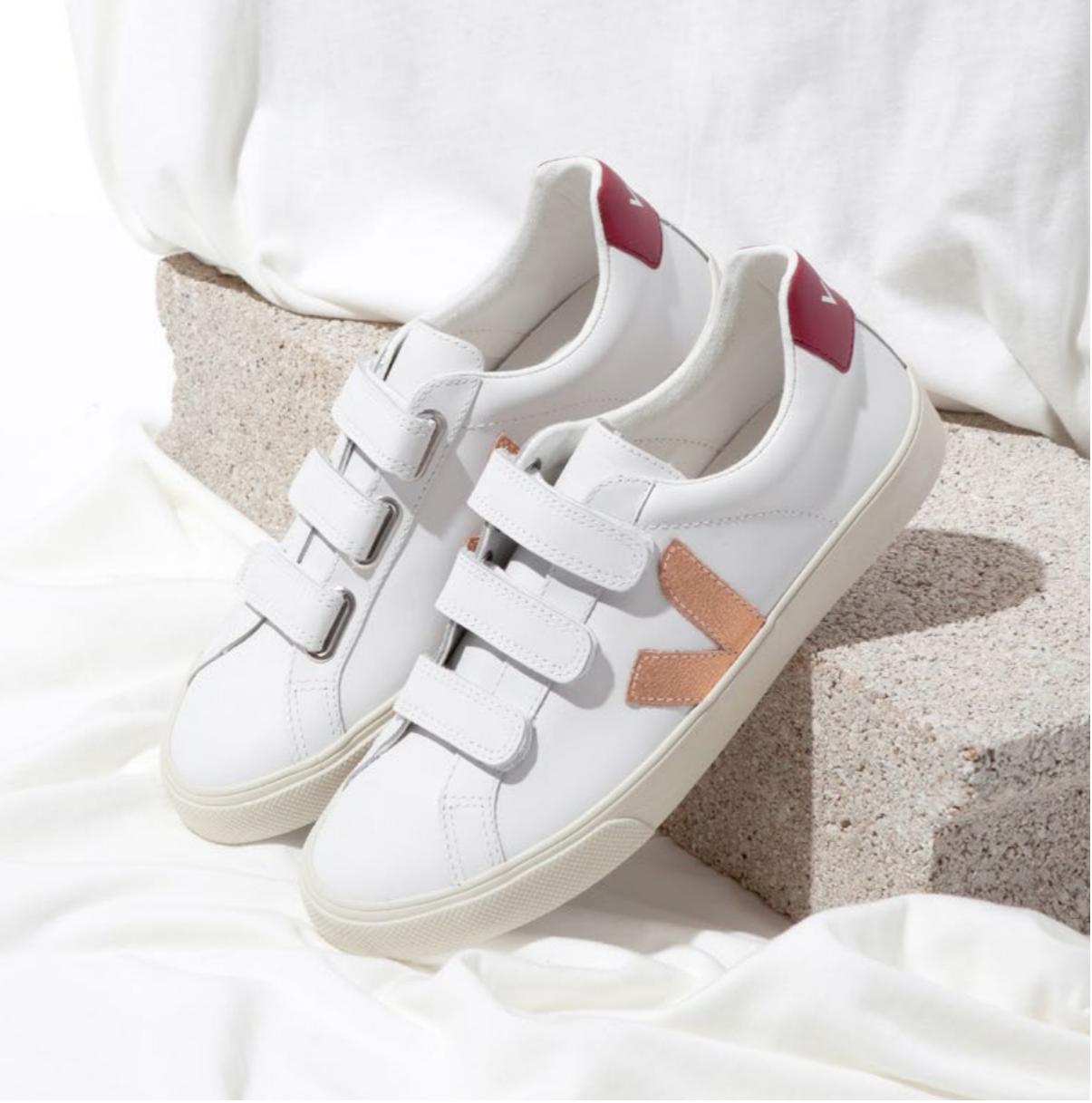 Leather Marsala Veja Lock Marsala Veja V10 White Venus