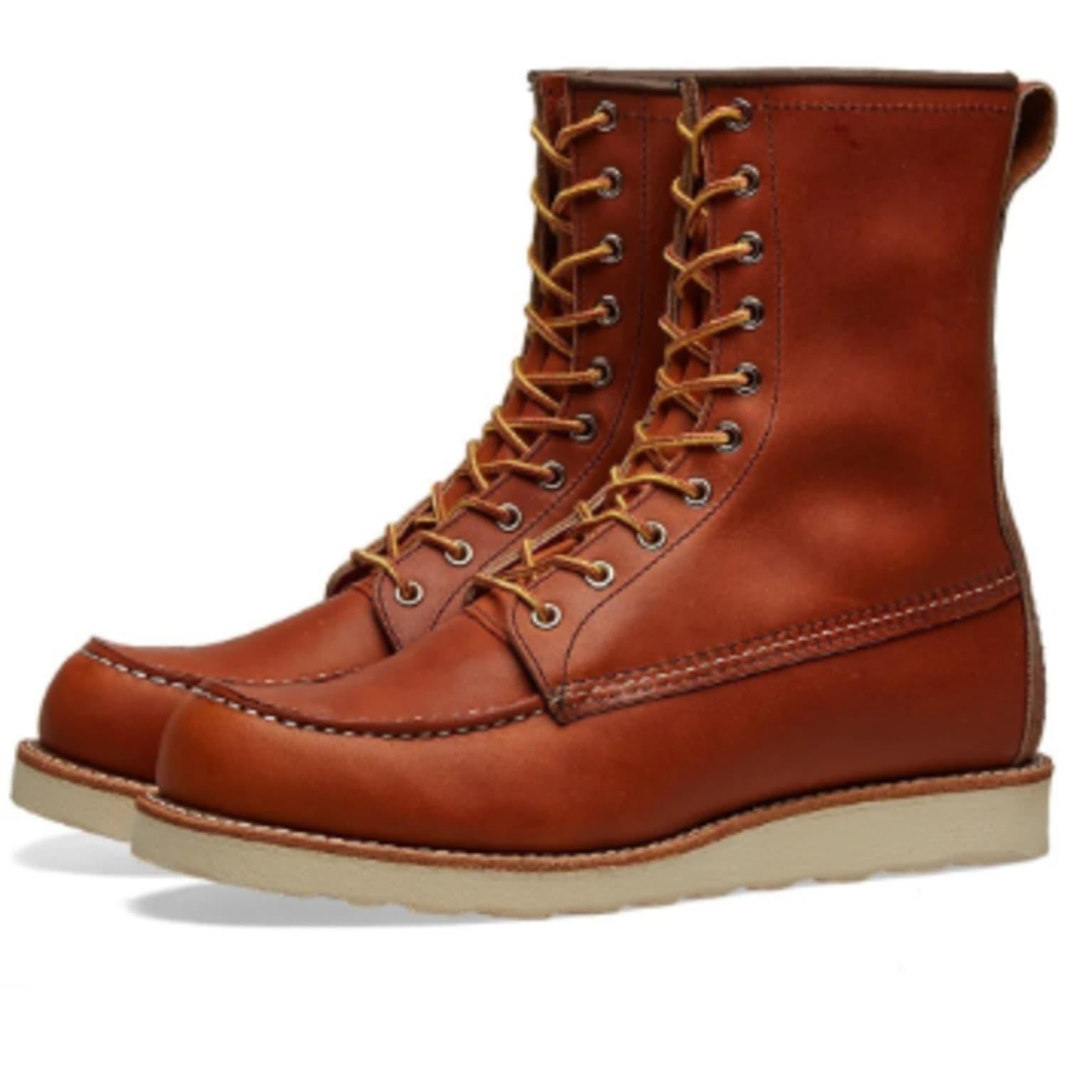 Red Wing 8 Inch Brown Oro Legacy Leather Moc Toe S Boots for Men | Lyst