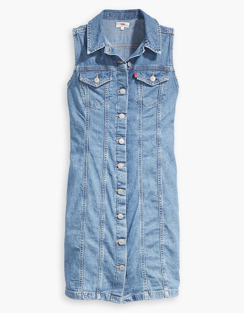 levi's aubrey sleeveless denim dress