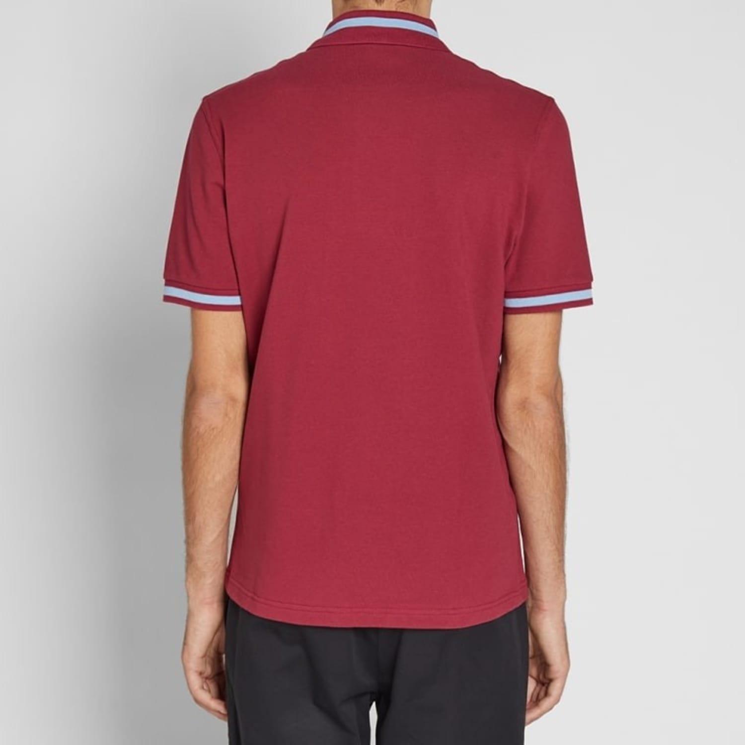 fred perry maroon polo shirt