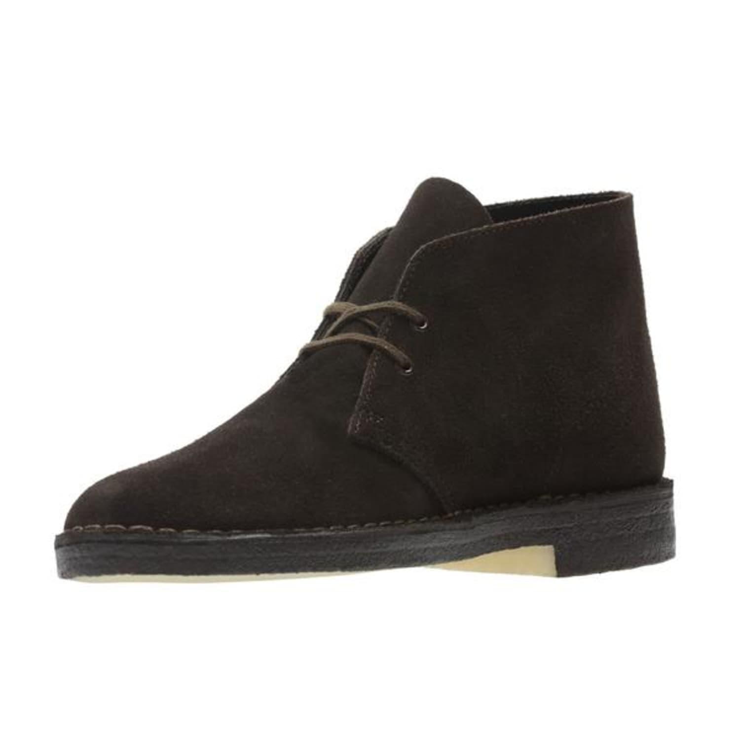 Clarks Desert Boot Brown Suede in Black for Men | Lyst