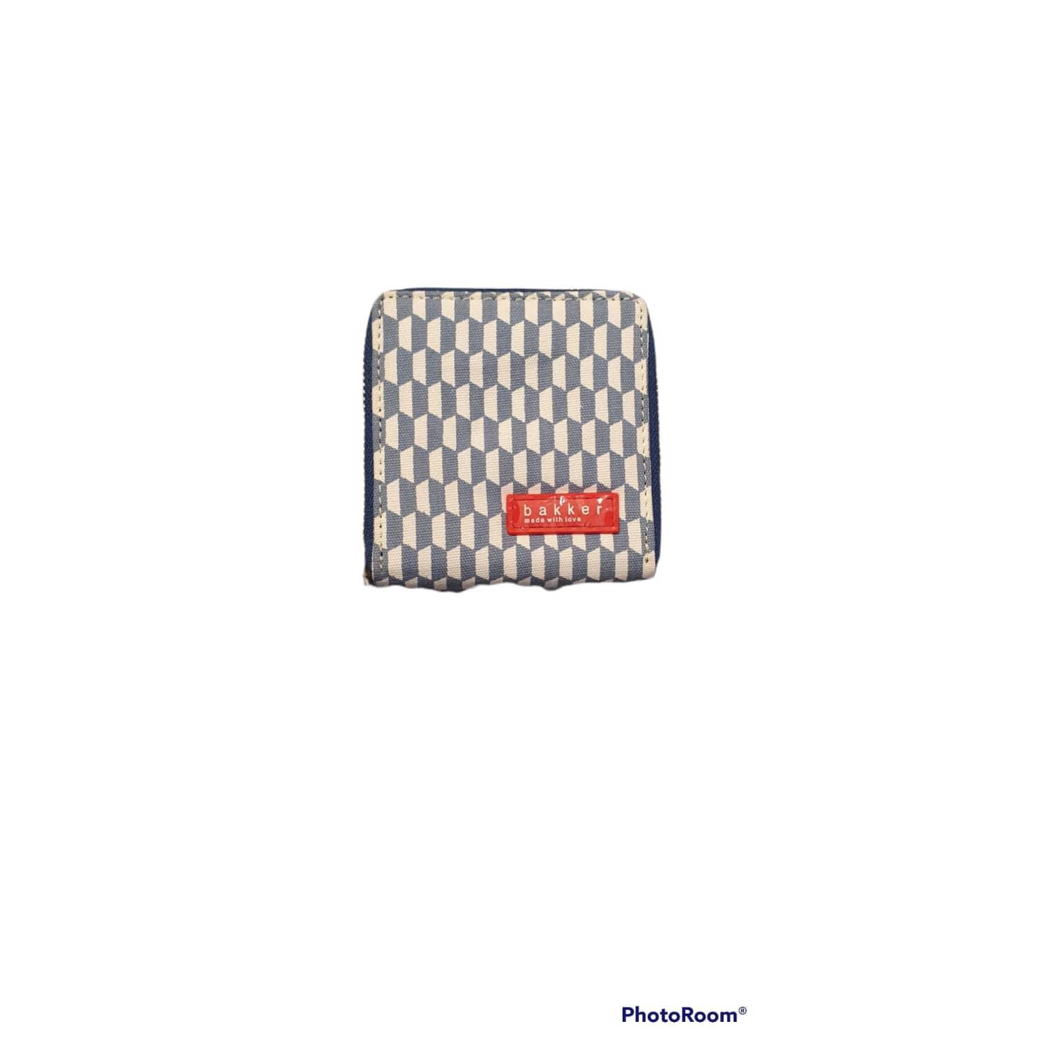 Portefeuille carré avec charnière en toile Bakker Made With Love en coloris  Blanc | Lyst