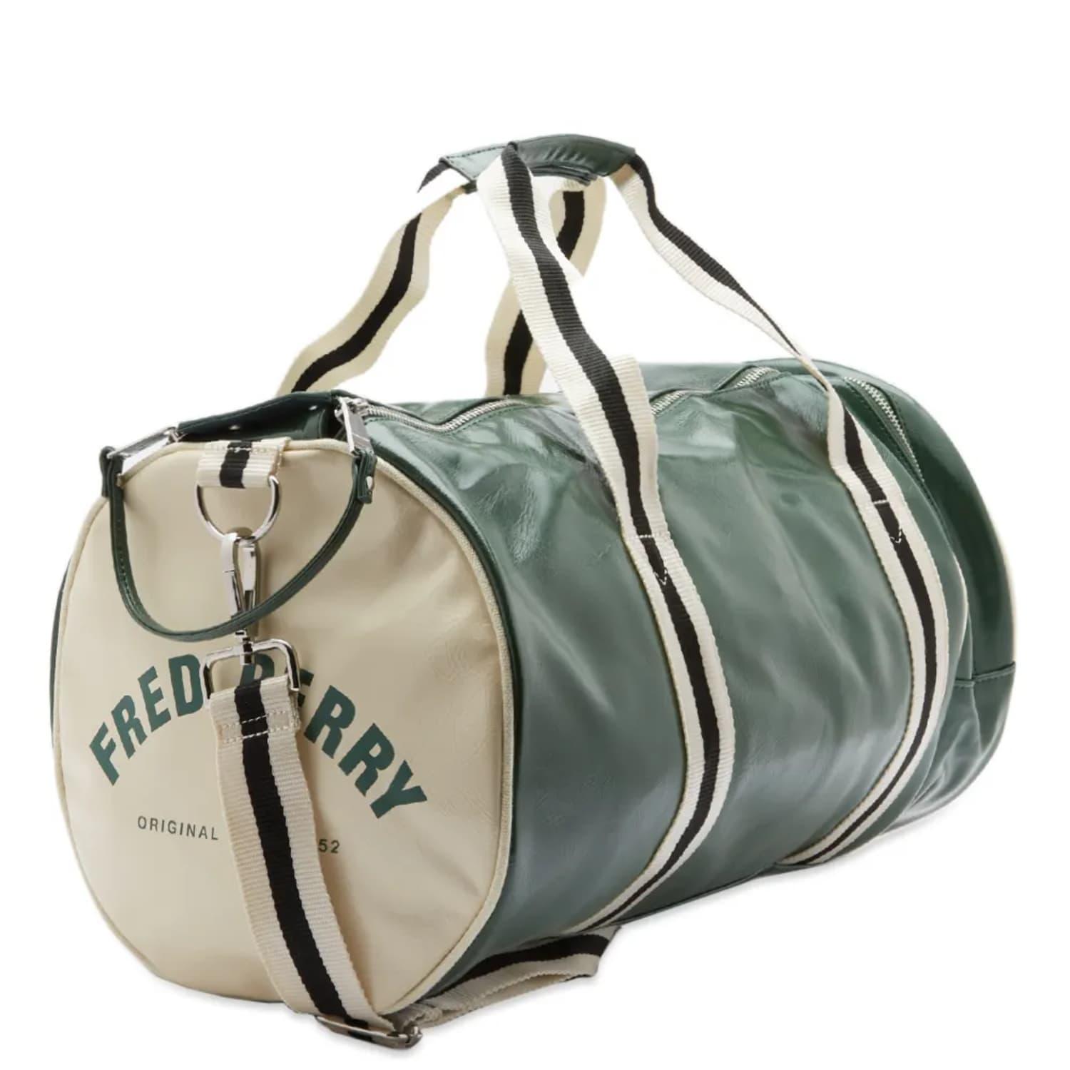 Fred Perry Classic Barrel Bag Tartan Ecru for Men | Lyst