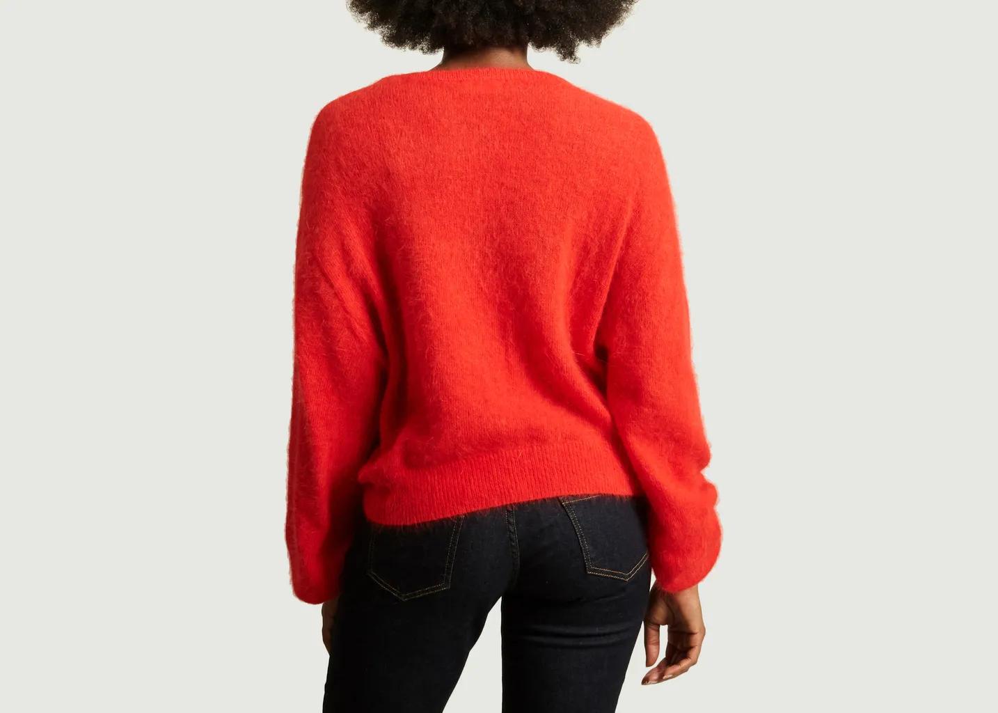 American Vintage Synthetic Red Angora Mitibird Sweater - Lyst
