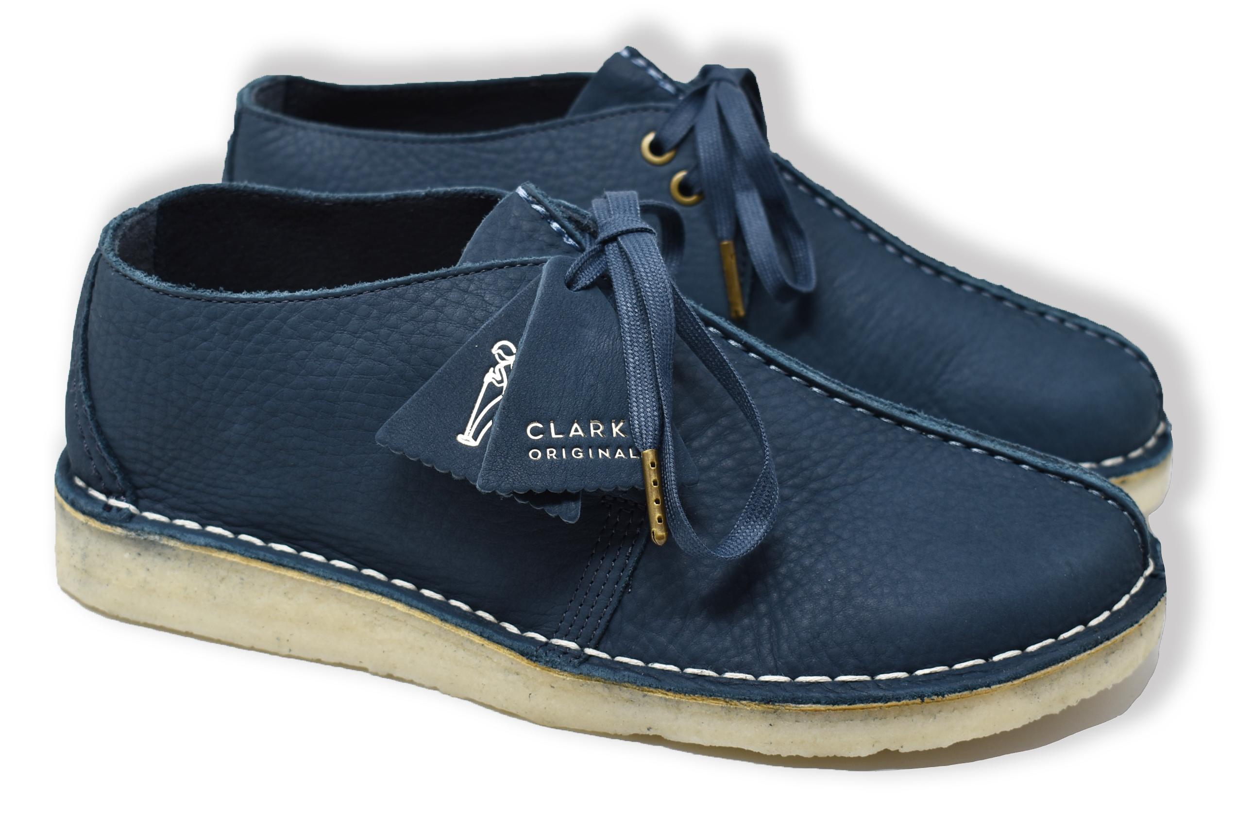 Clarks Desert Trek Shoes (blue Nubuck) for Men | Lyst