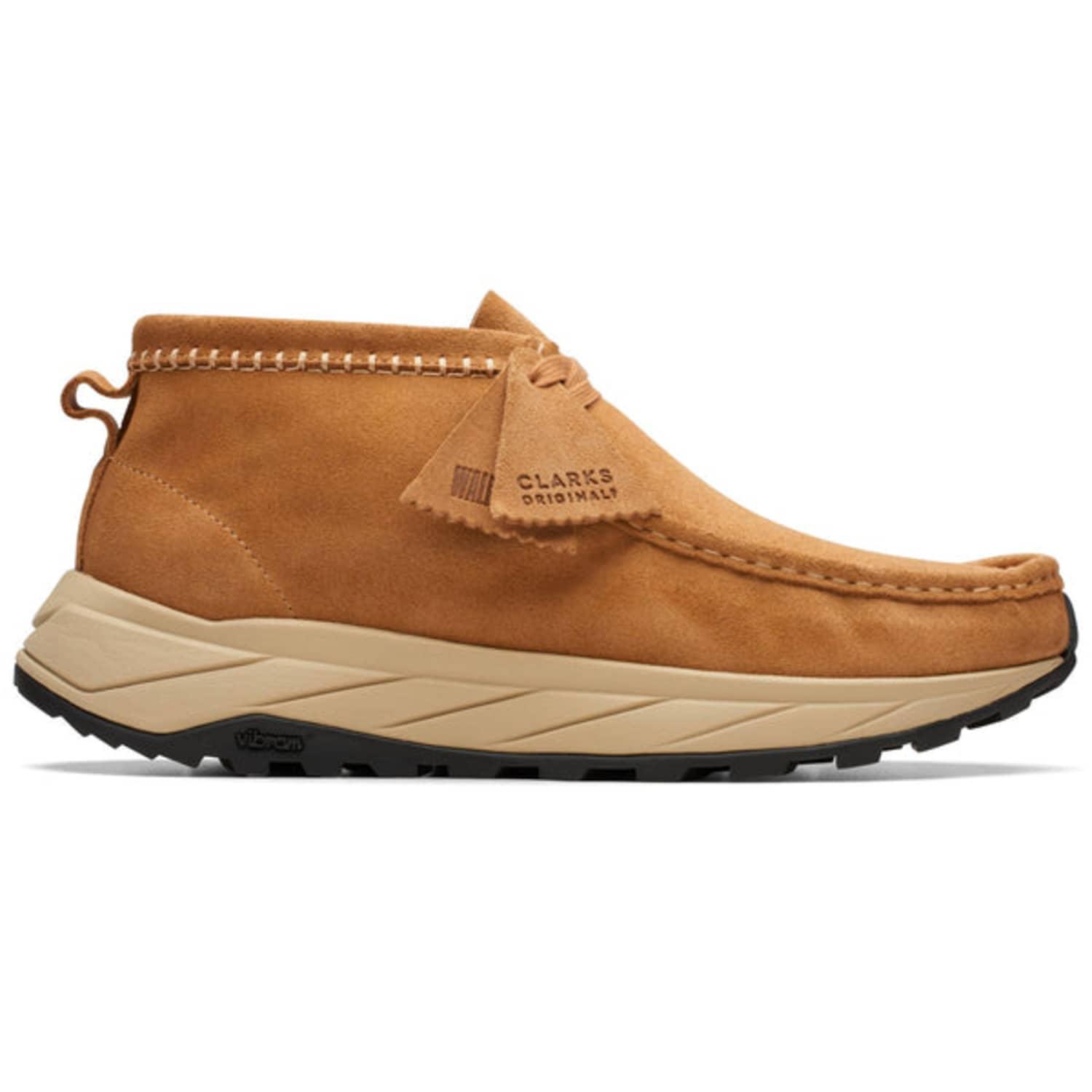 Clarks Wallabee Eden Dark Sand Suede in Brown for Men Lyst