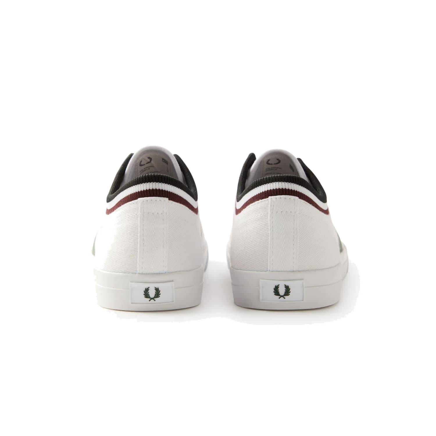 Fred Perry Underspin Tipped Cuff Twill White, Navy & Maroon for Men | Lyst
