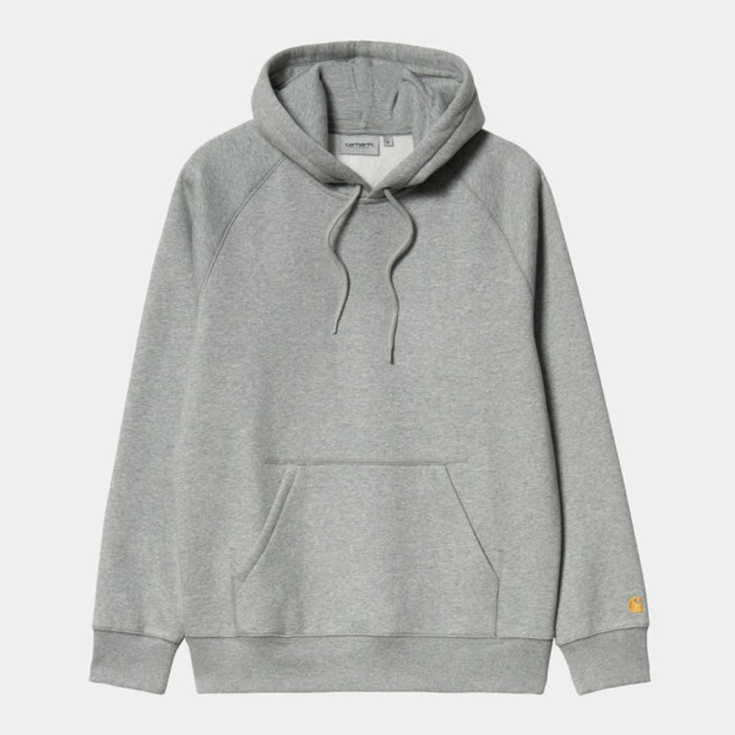 Carhartt Sweat À Capuche Hooded Chase Grey Heather / Gold in Gray for Men |  Lyst