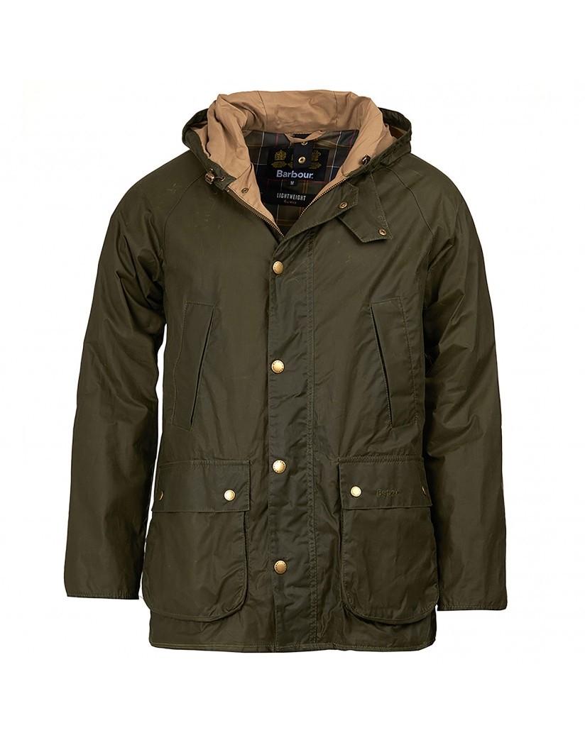 Barbour Archive Olive Waxed Cotton Lightweight Mwx1465ol51 Hooded ...