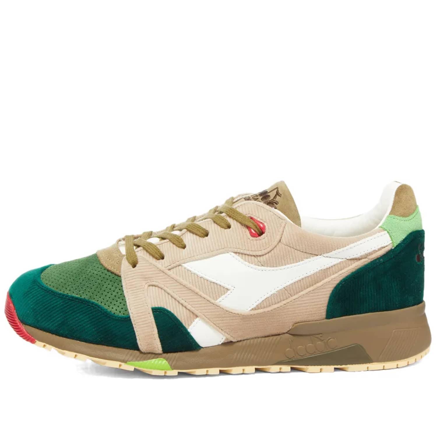 Diadora Heritage N9000 H Ita Cime Di Rapa Double Cream in Green