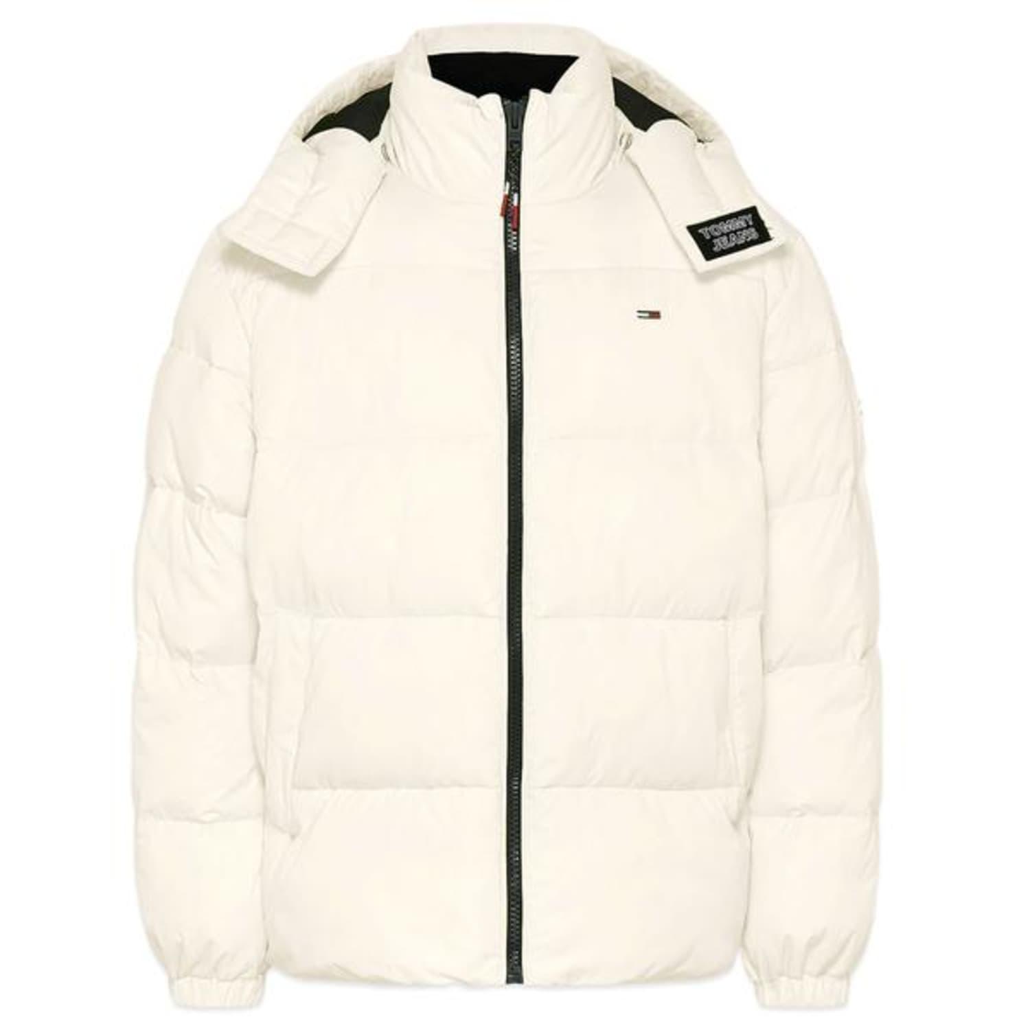 Tommy Hilfiger Denim Tommy Jeans Essential Poly Jacket Smooth Stone in  White (Natural) for Men - Save 35% | Lyst