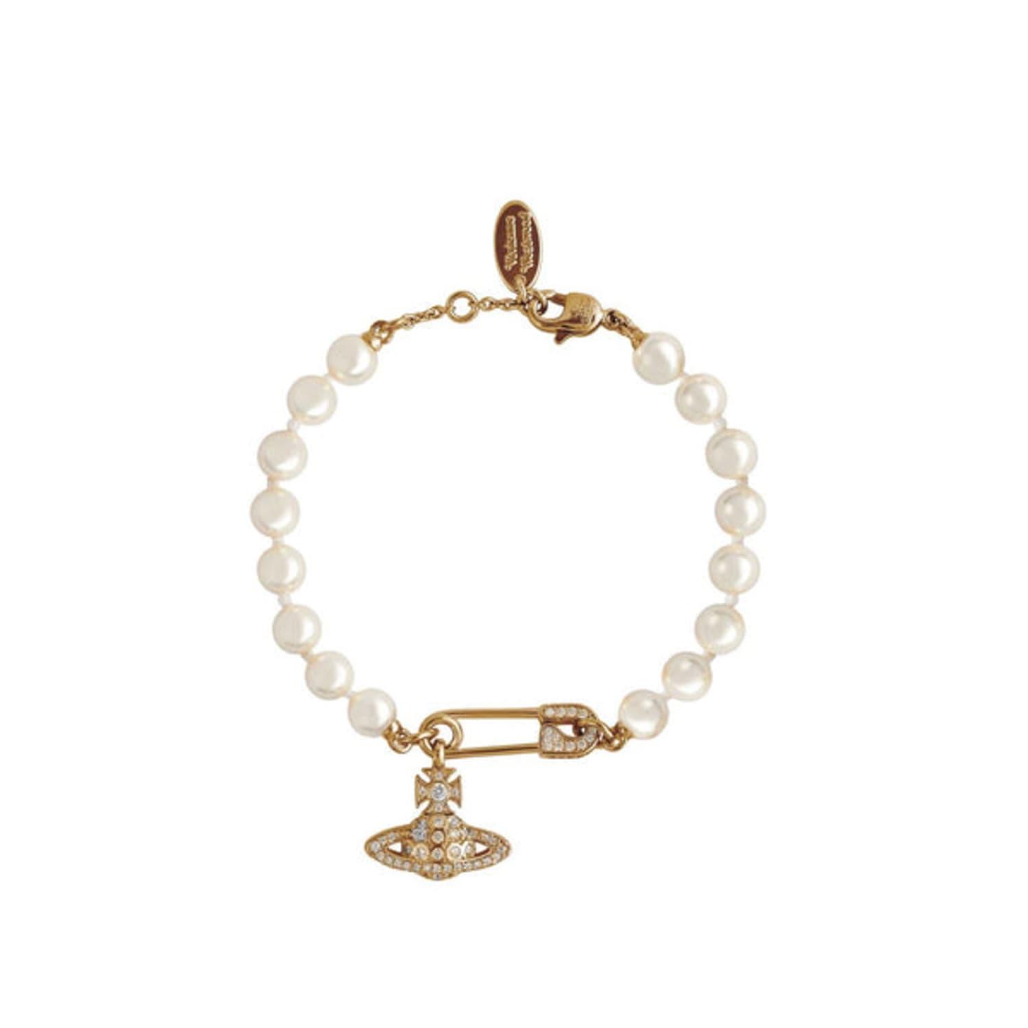 Vivienne Westwood Lucrece Pearl Bracelet in Metallic | Lyst