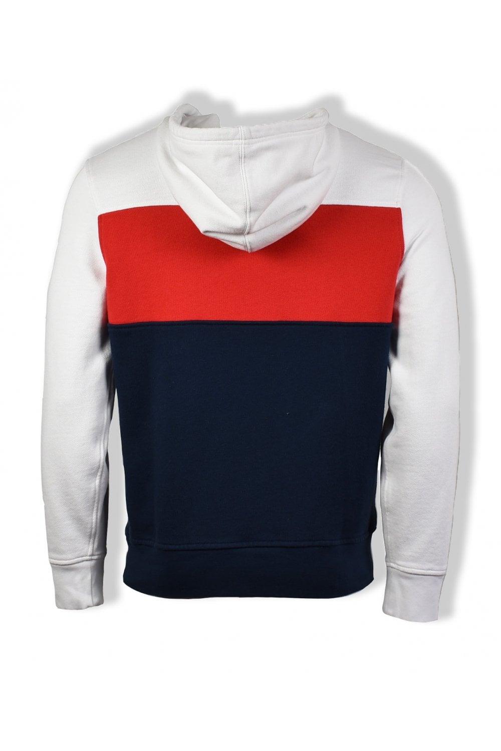 levis red blue white hoodie