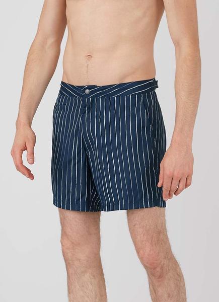 Sunspel Inky Stripe Shorts Navy in Blue for Men - Lyst