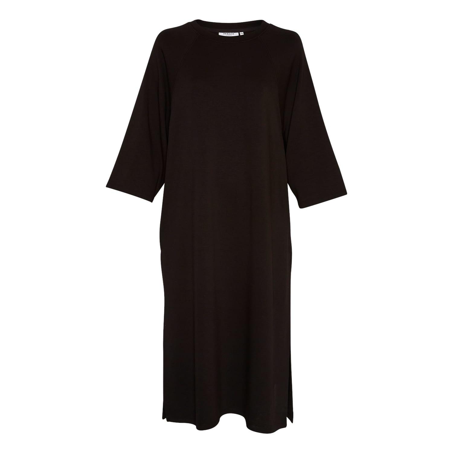 Moss Copenhagen Black Petua Ima Q 3/4 Sweat Dress | Lyst