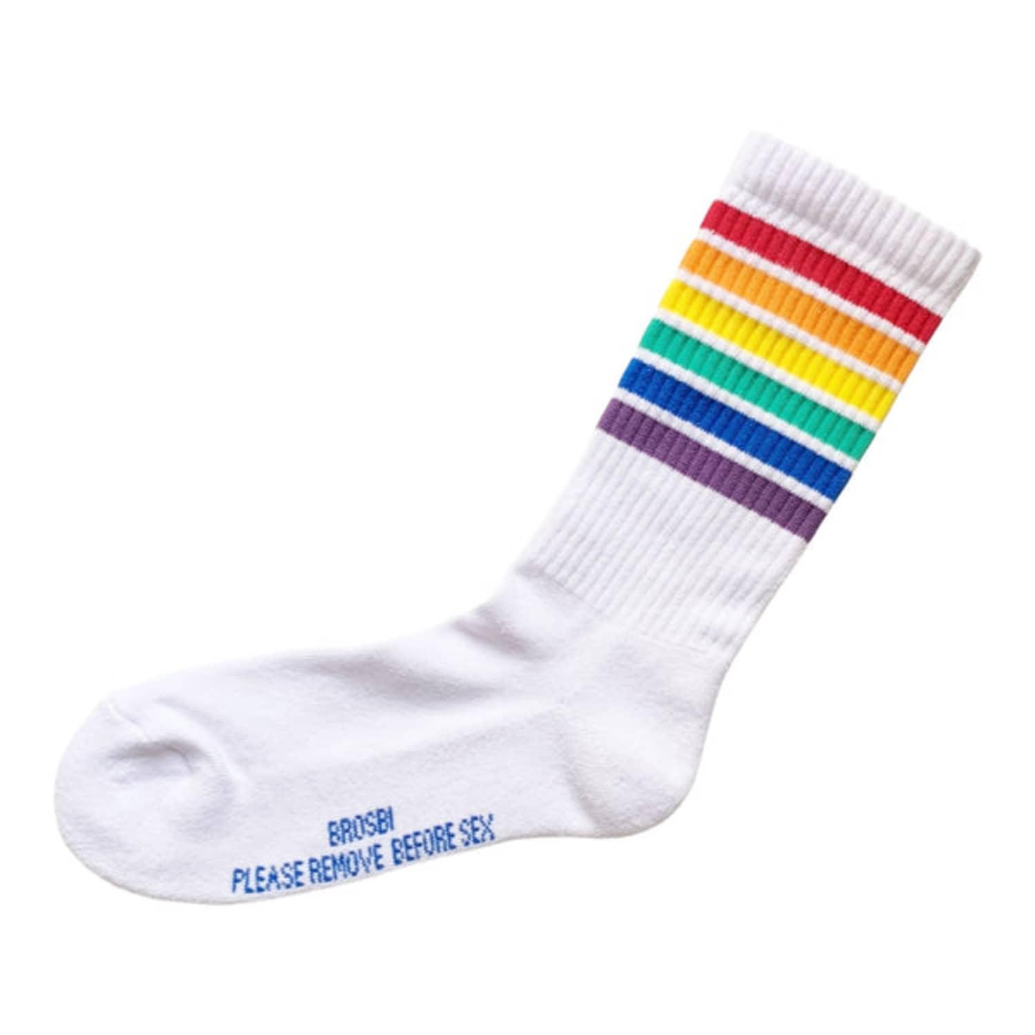 Brosbi Crew Socks Rainbow for Men | Lyst