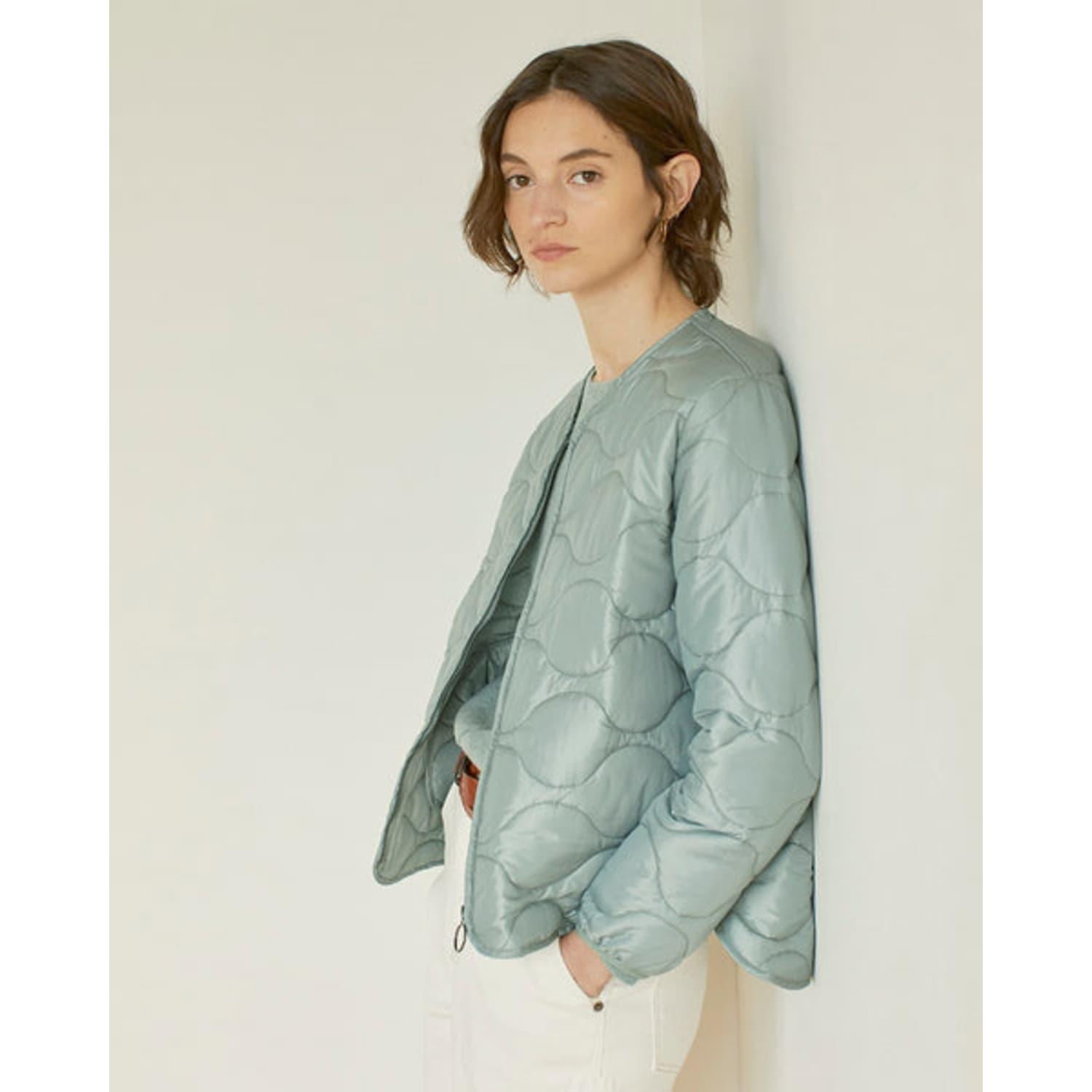 Yerse Quilted Jacket in Green | Lyst